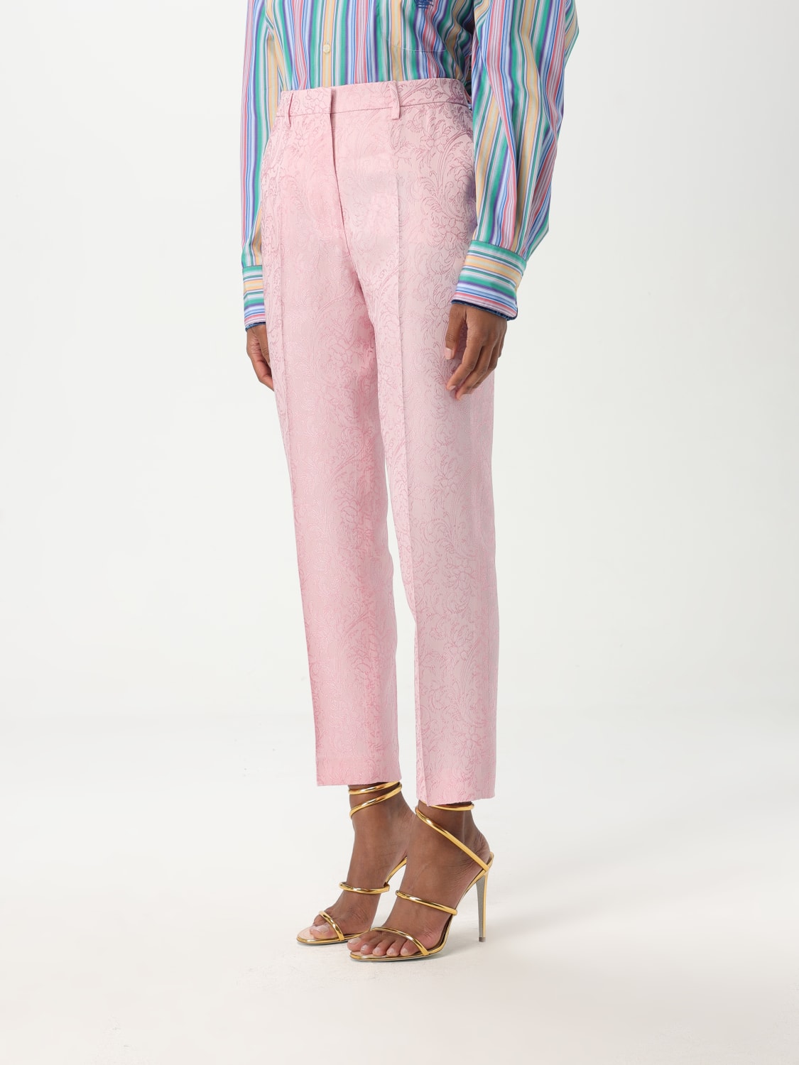パンツ ETRO Woman Pants Pink WREA000399TJD76 F2528 ETRO: Pants woman - Pink | Etro pants WREA000399TJD76 online