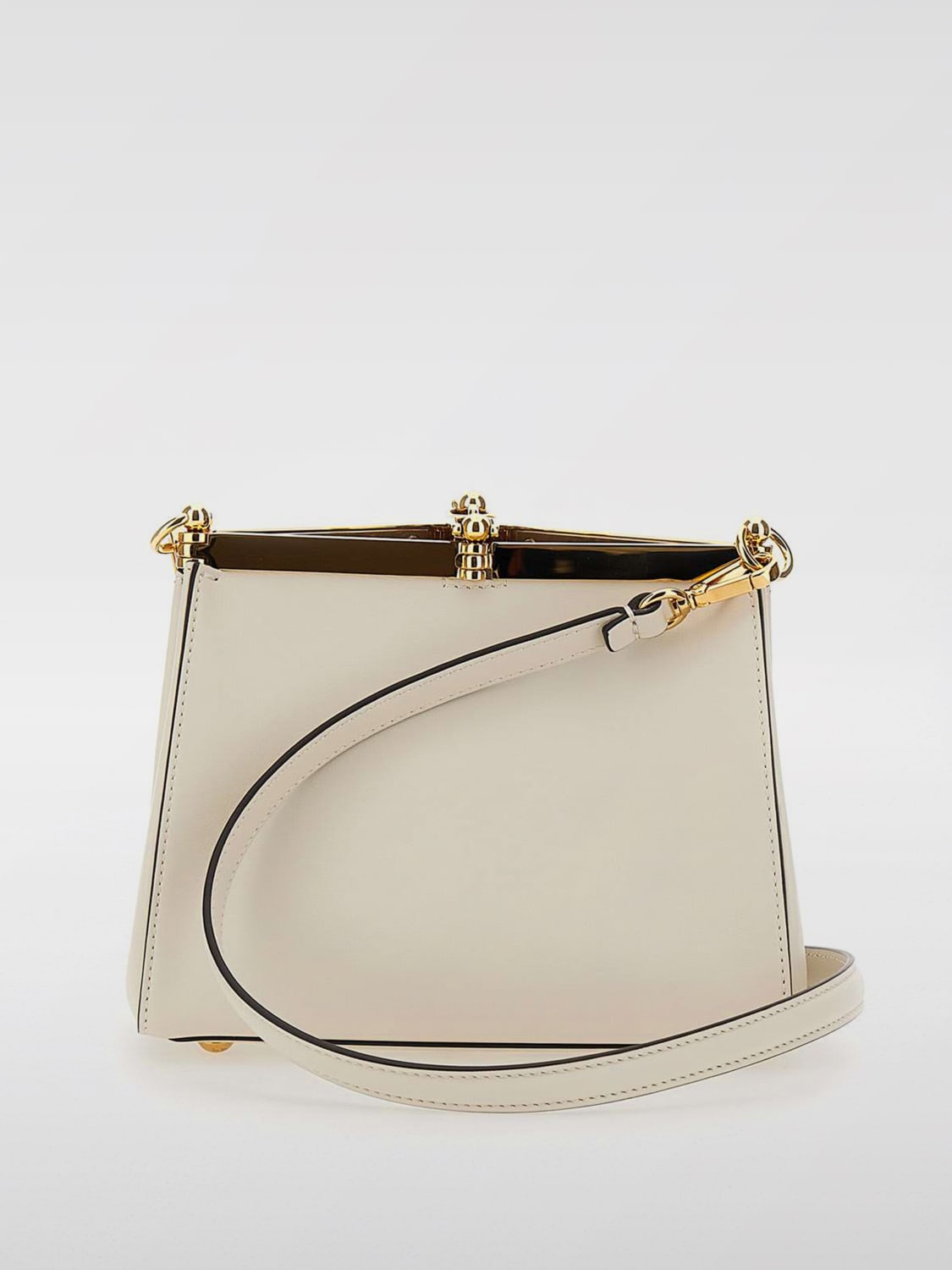 ETRO BORSA A SPALLA: Borsa a spalla Vela Etro in pelle , Bianco - Img 2