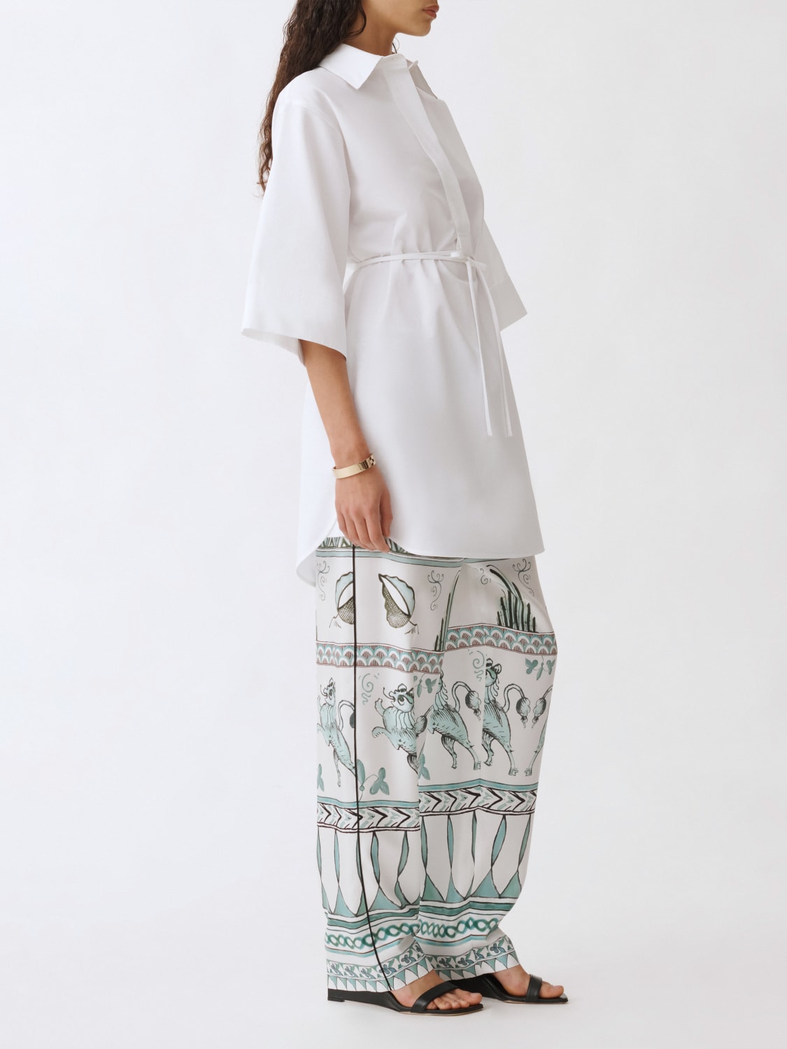 パンツ FABIANA FILIPPI PANTS (PAD275F835D860) FABIANA FILIPPI: Pants woman - Mint | Fabiana Filippi pants
