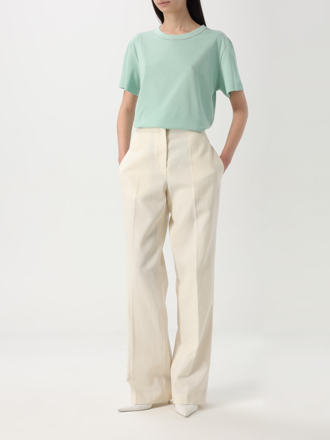 Tシャツ・カットソー FABIANA FILIPPI Woman T-Shirt Mint JED265F278L189 6161 FABIANA FILIPPI: T-shirt woman - Mint | Fabiana Filippi t