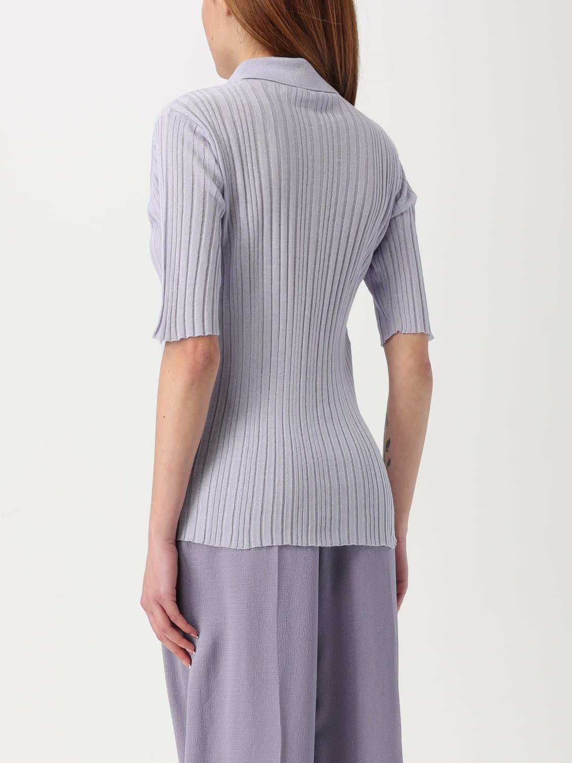 Tシャツ・カットソー FABIANA FILIPPI Woman Polo Shirt Blue MAD275F507D856 5146 FABIANA FILIPPI: Sweater woman - Lilac | Fabiana Filippi