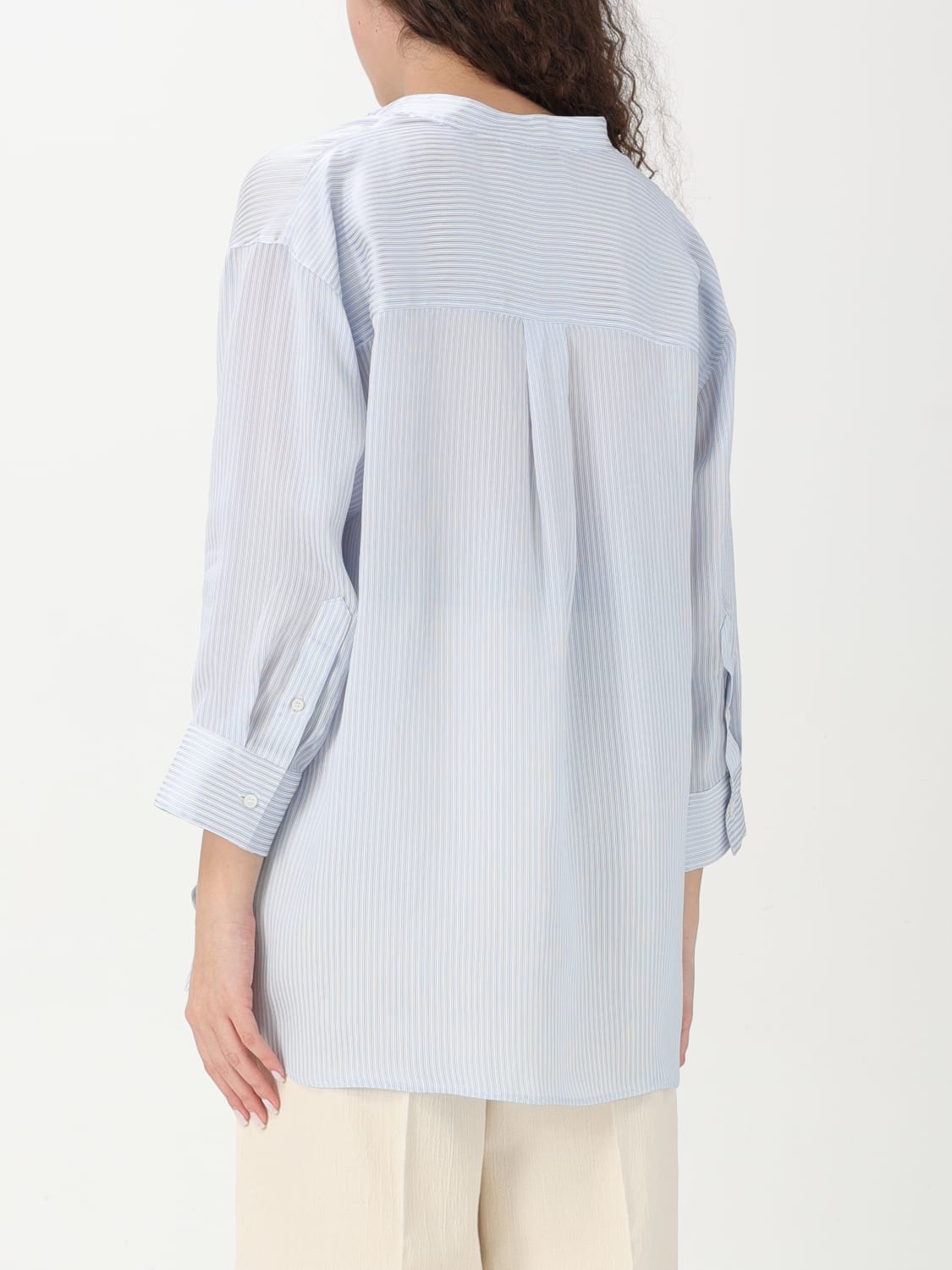Tシャツ・カットソー FABIANA FILIPPI Women Tunic Tops JED265F115L249 VR3 233790 G Fabiana Filippi logo-print Cotton T-shirt | Purple | FARFETCH JO