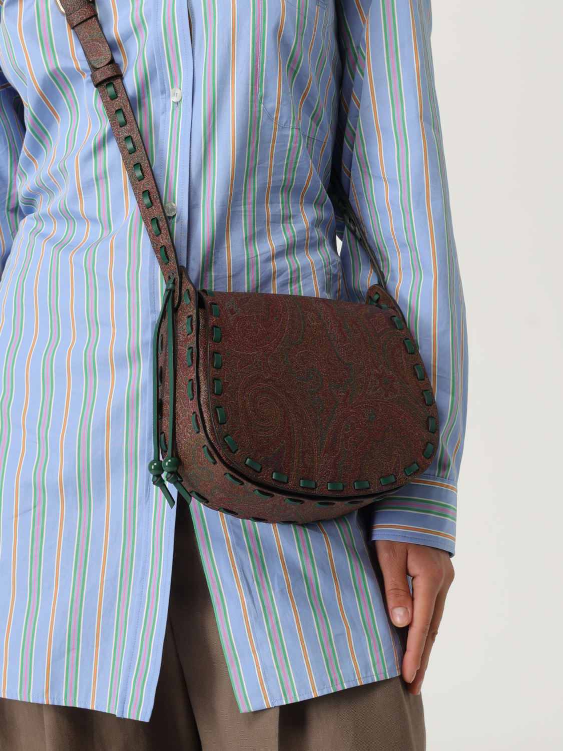 ETRO BORSA A SPALLA: Borsa a tracolla Drya piccola Etro, Fantasia - Img 2