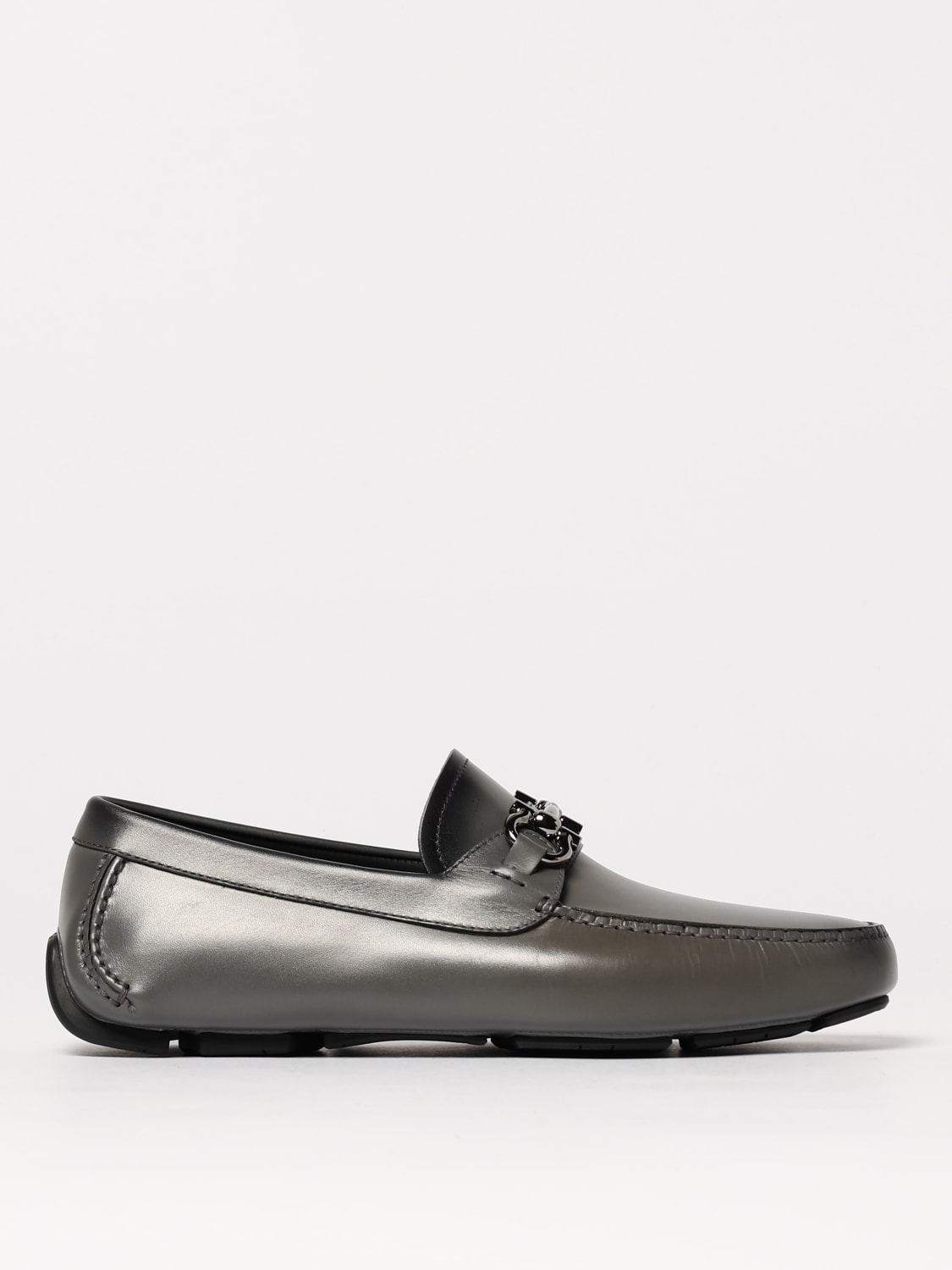 FERRAGAMO MOKASSINS: Schuhe herren Ferragamo, Grau - Img 1