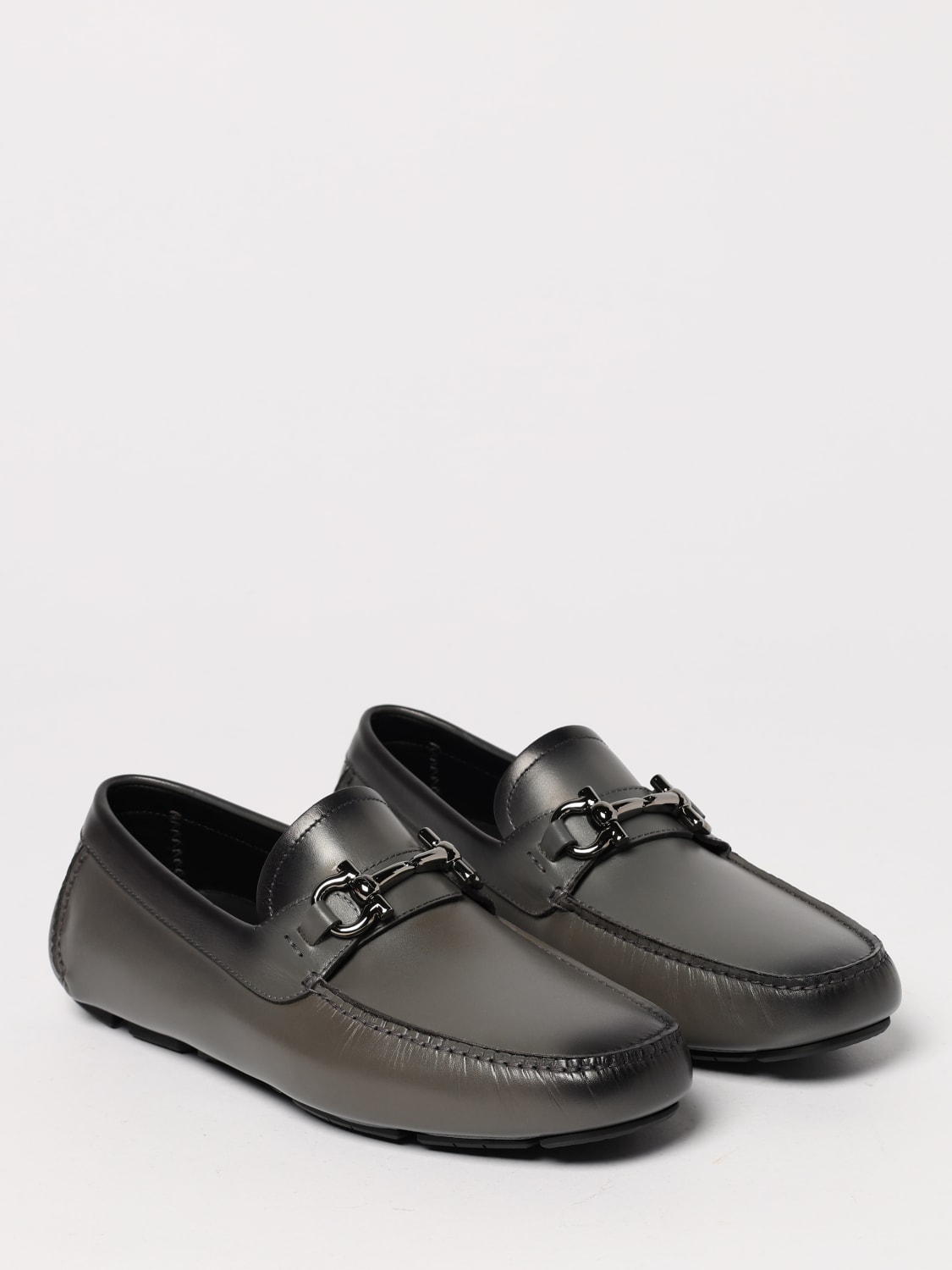 FERRAGAMO MOKASSINS: Schuhe herren Ferragamo, Grau - Img 2