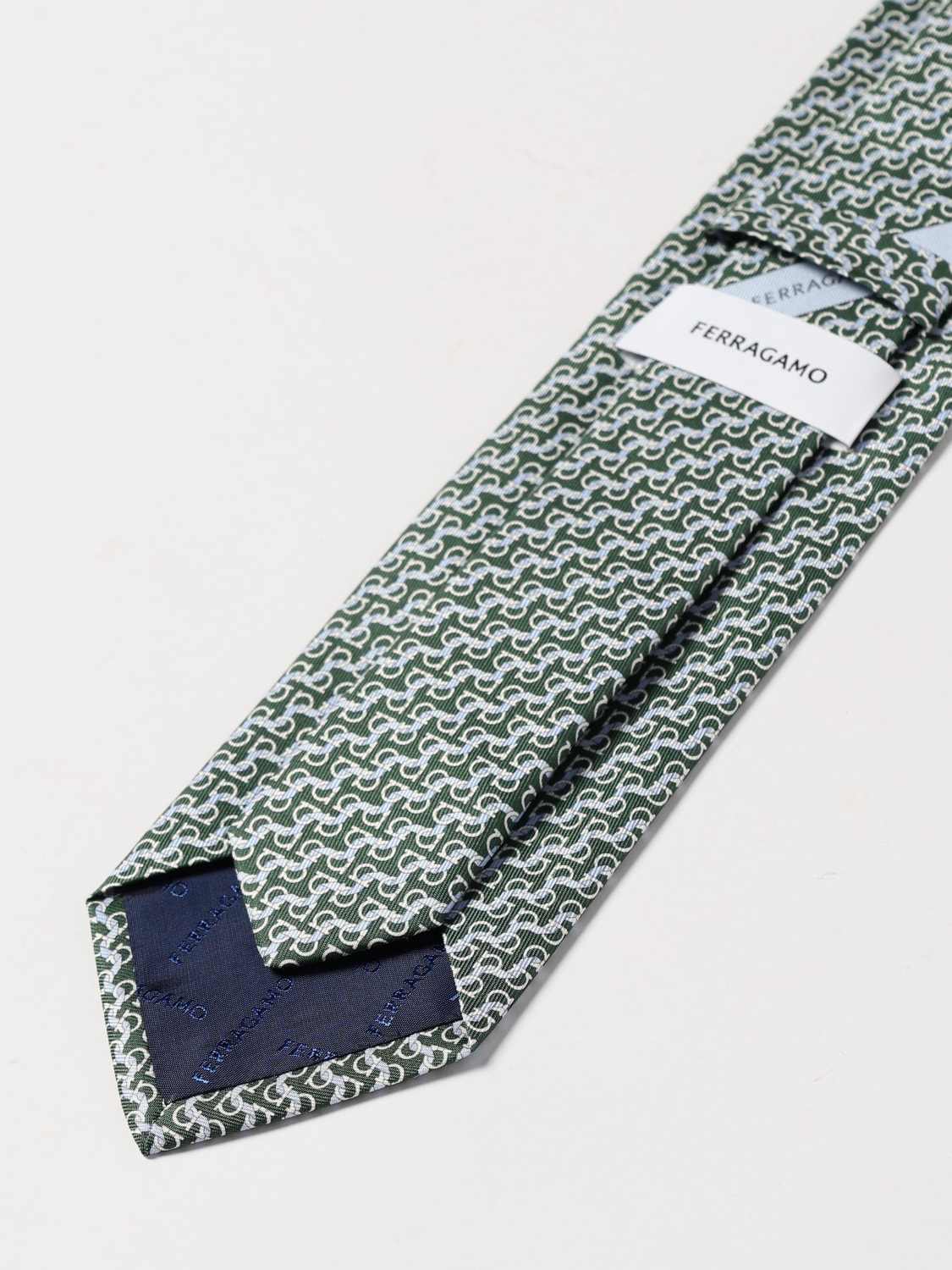 FERRAGAMO CORBATA: Corbata hombre Ferragamo, Verde - Img 2