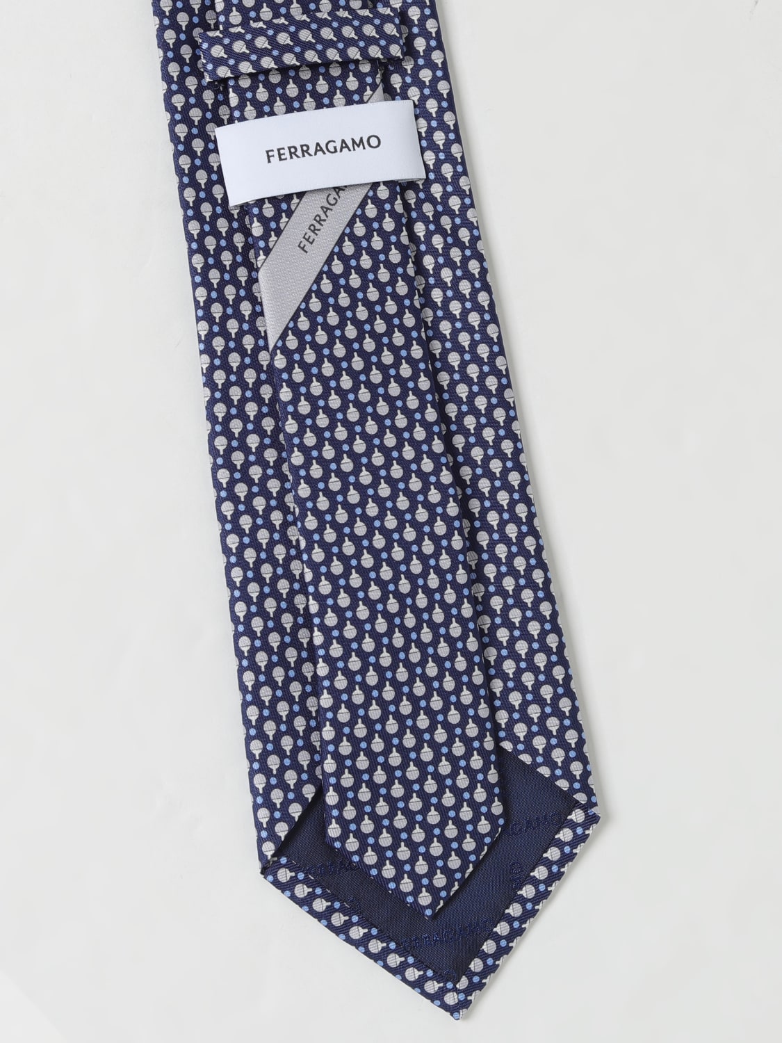 FERRAGAMO CORBATA: Corbata hombre Ferragamo, Marino - Img 2