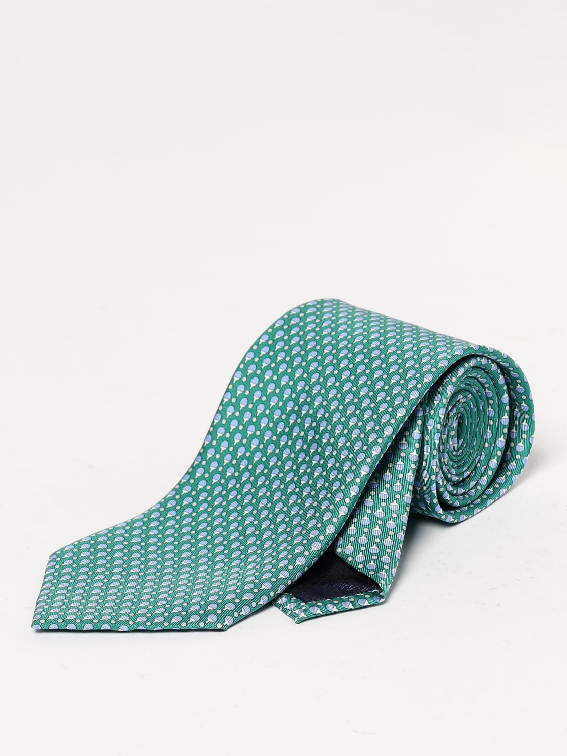 FERRAGAMO CORBATA: Corbata hombre Ferragamo, Verde - Img 1