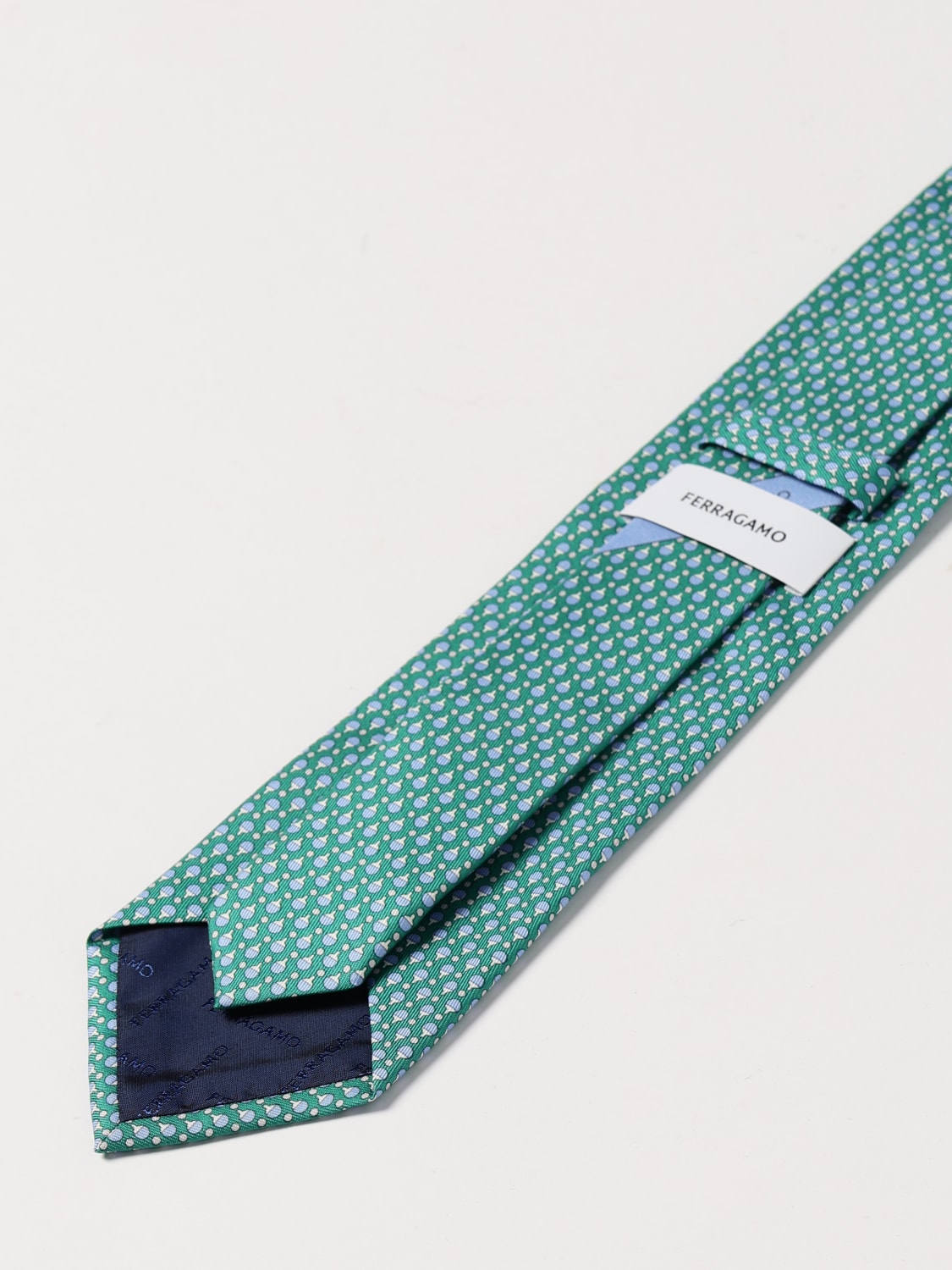 FERRAGAMO CORBATA: Corbata hombre Ferragamo, Verde - Img 2