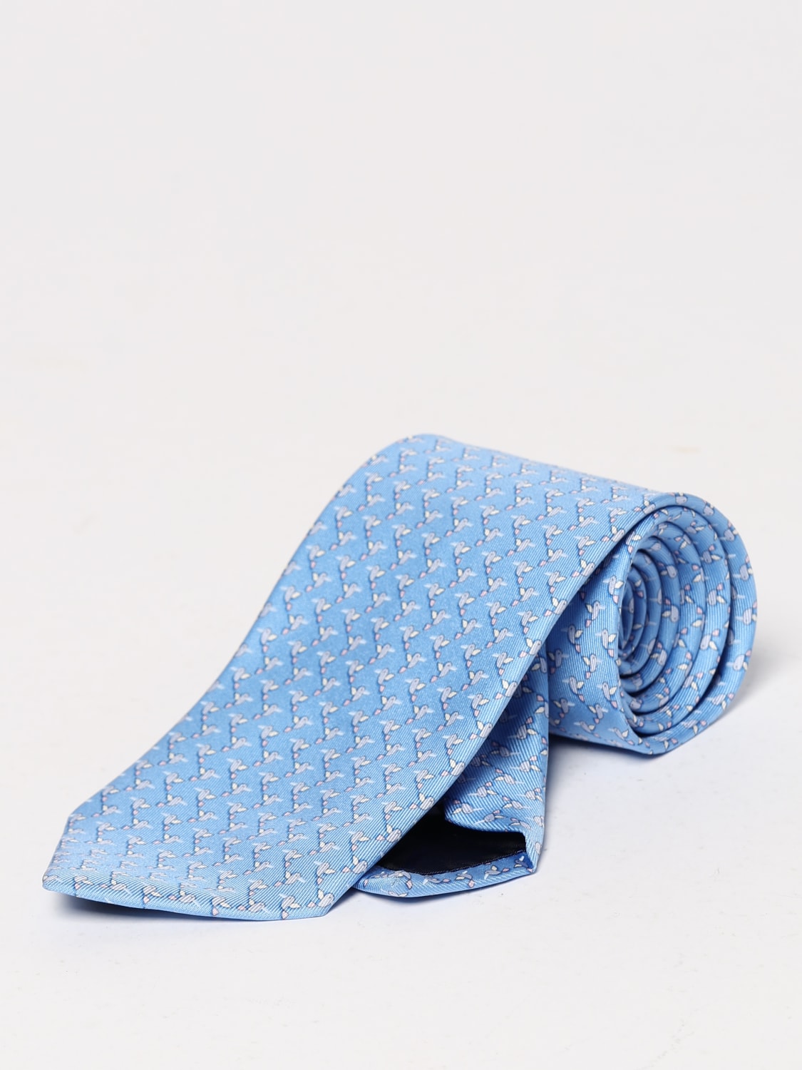 FERRAGAMO CORBATA: Corbata hombre Ferragamo, Azul Claro - Img 1