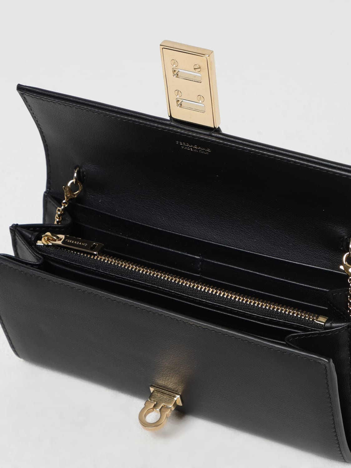 FERRAGAMO MINI BOLSO: Bolso de hombro mujer Ferragamo, Negro - Img 4