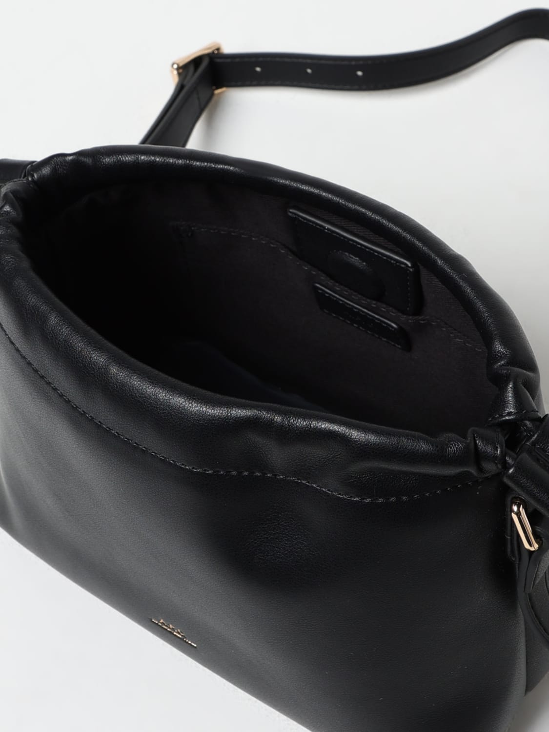 A.P.C. BORSA MINI: Borsa Ninon Mini A.P.C. in pelle sintetica riciclata , Nero - Img 3