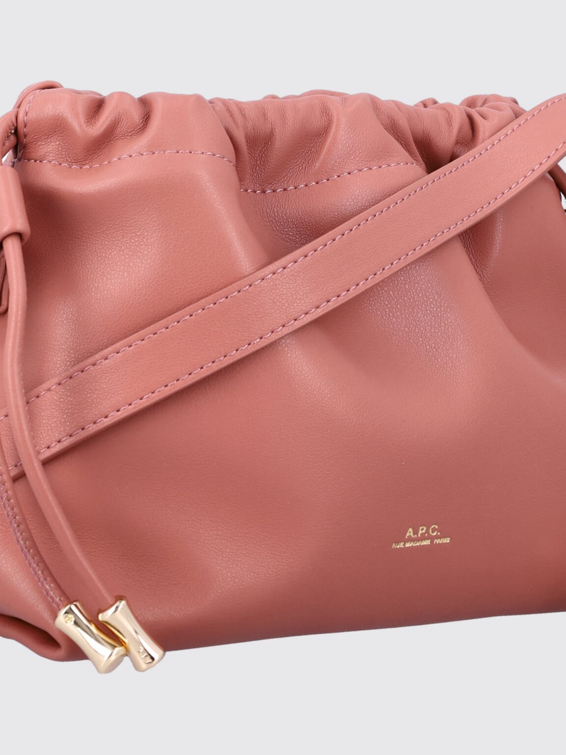A.P.C. MINI SAC: Sac porté épaule femme A.P.C., Rose - Img 4