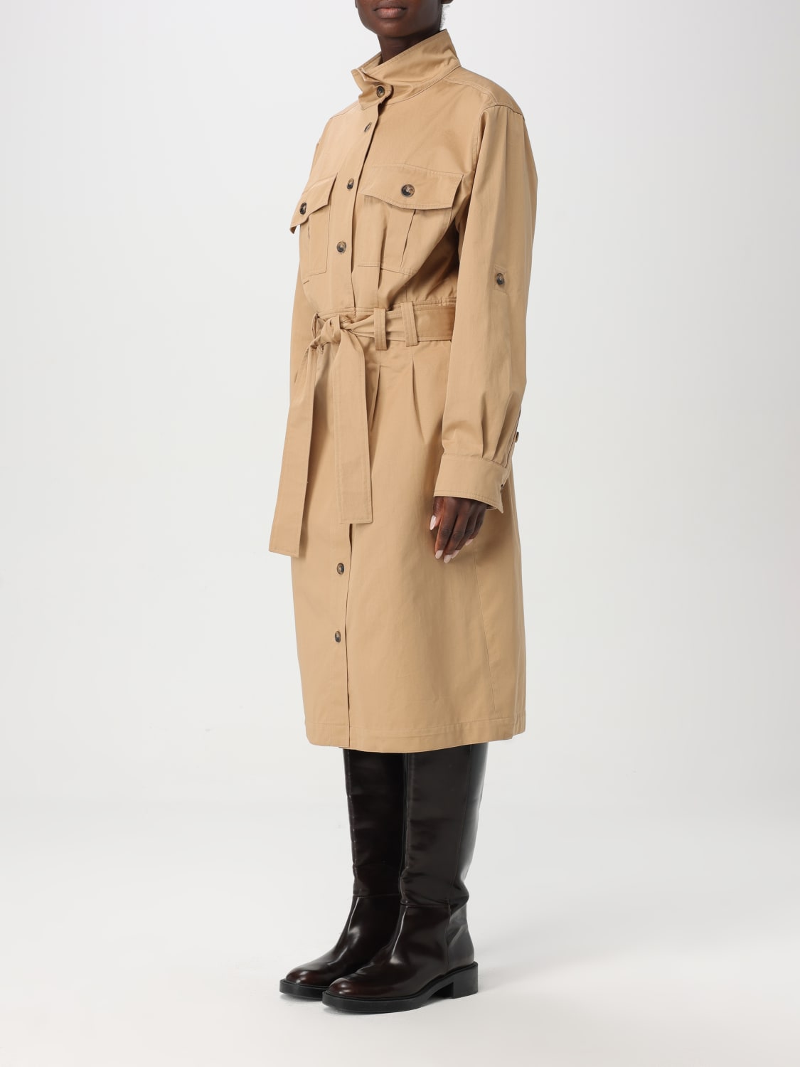 A.P.C. ABITO: Abito chemisier A.P.C. in cotone , Beige - Img 3