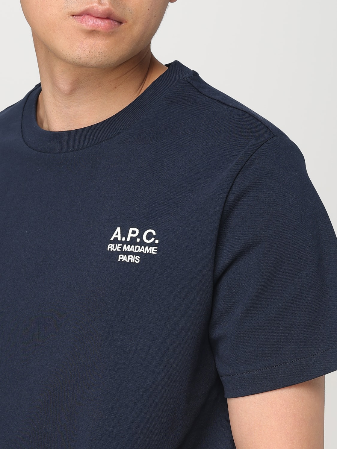 A.P.C. T-SHIRT: T-shirt men A.P.C., Blue - Img 3