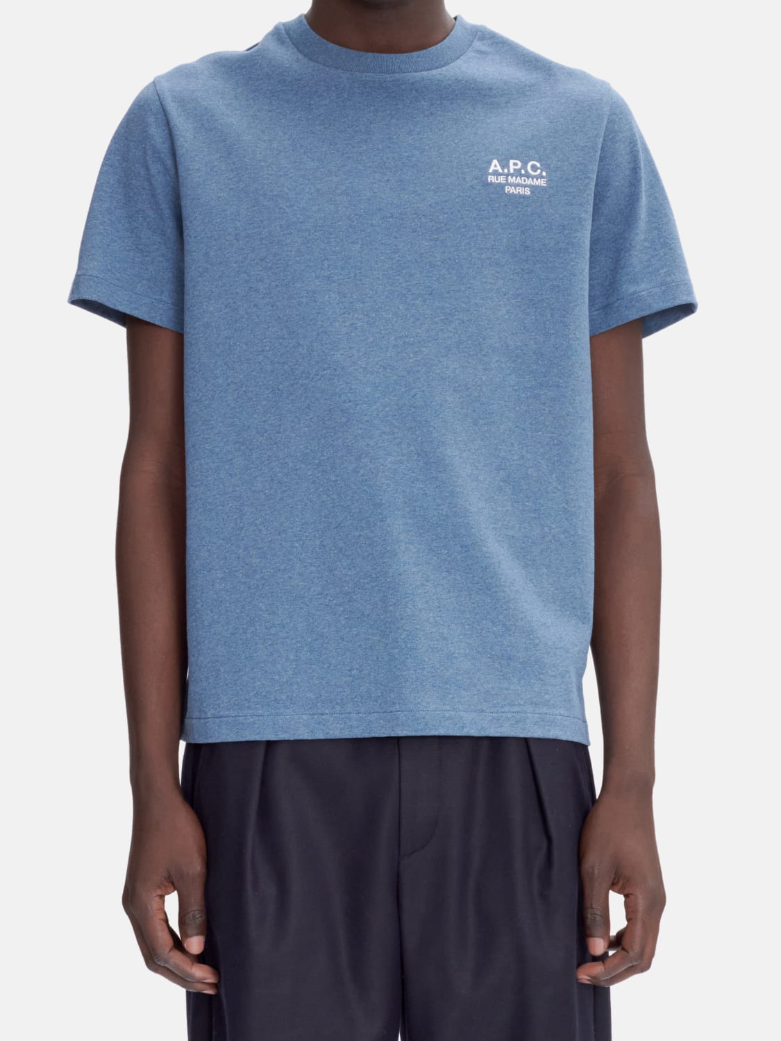 A.P.C. T-SHIRT: T-shirt men A.P.C., Gnawed Blue - Img 1