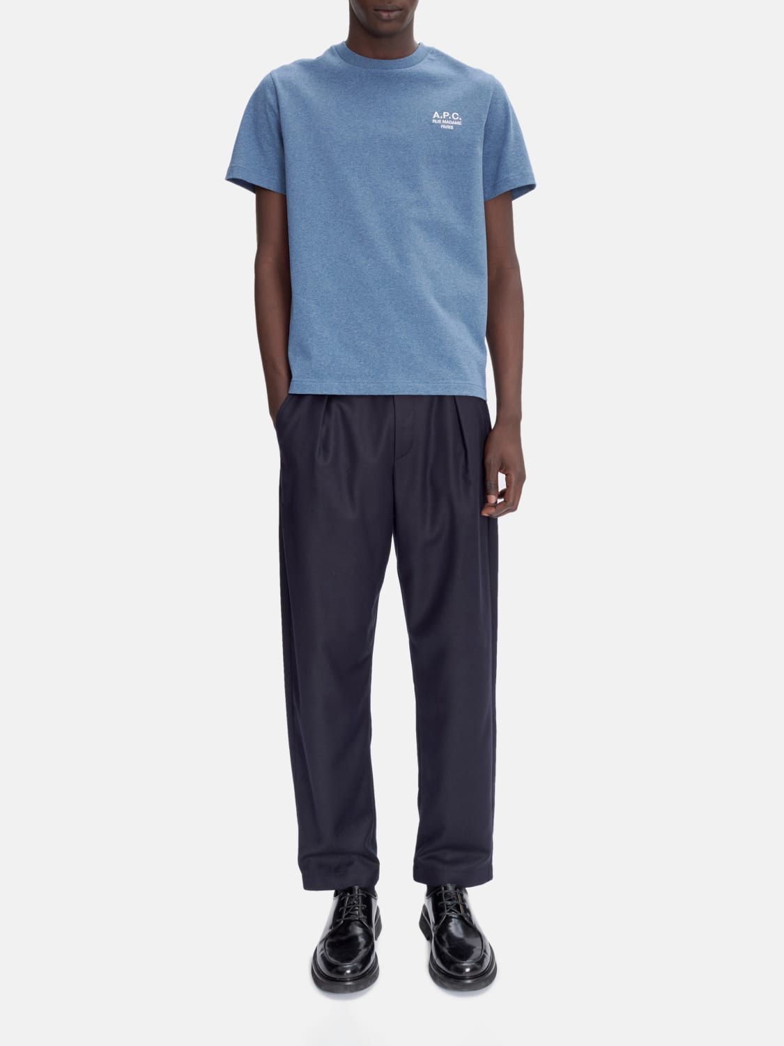 A.P.C. T-SHIRT: T-shirt men A.P.C., Gnawed Blue - Img 2