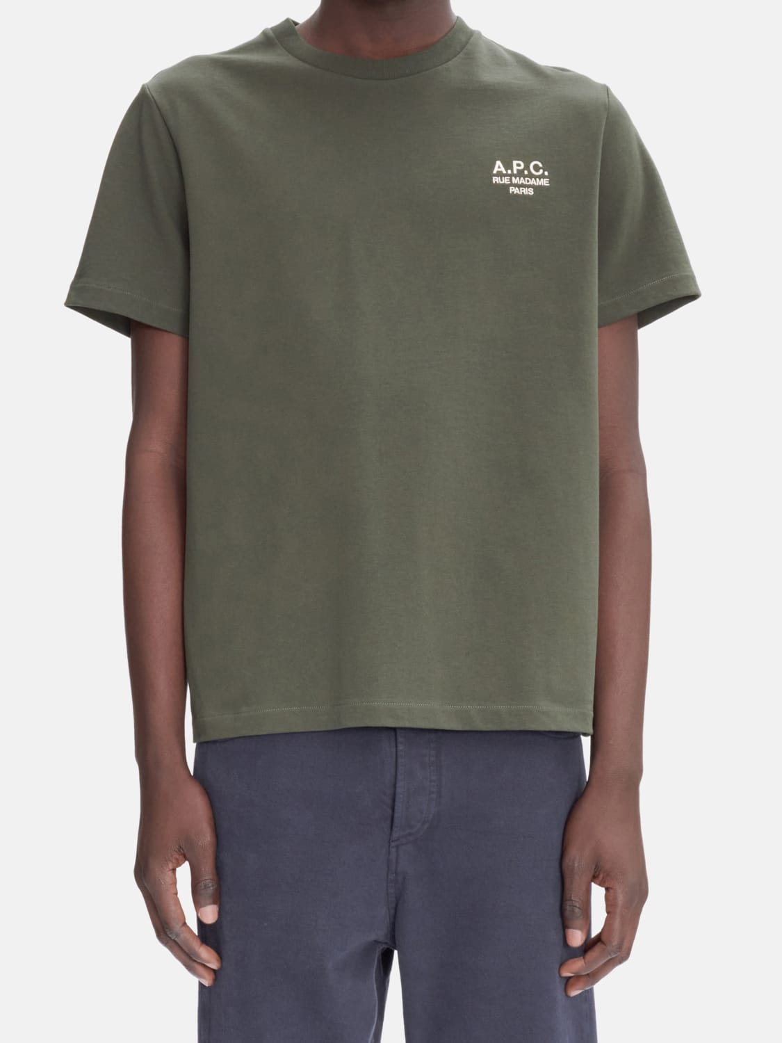 A.P.C. T-SHIRT: T-shirt men A.P.C., Green - Img 1