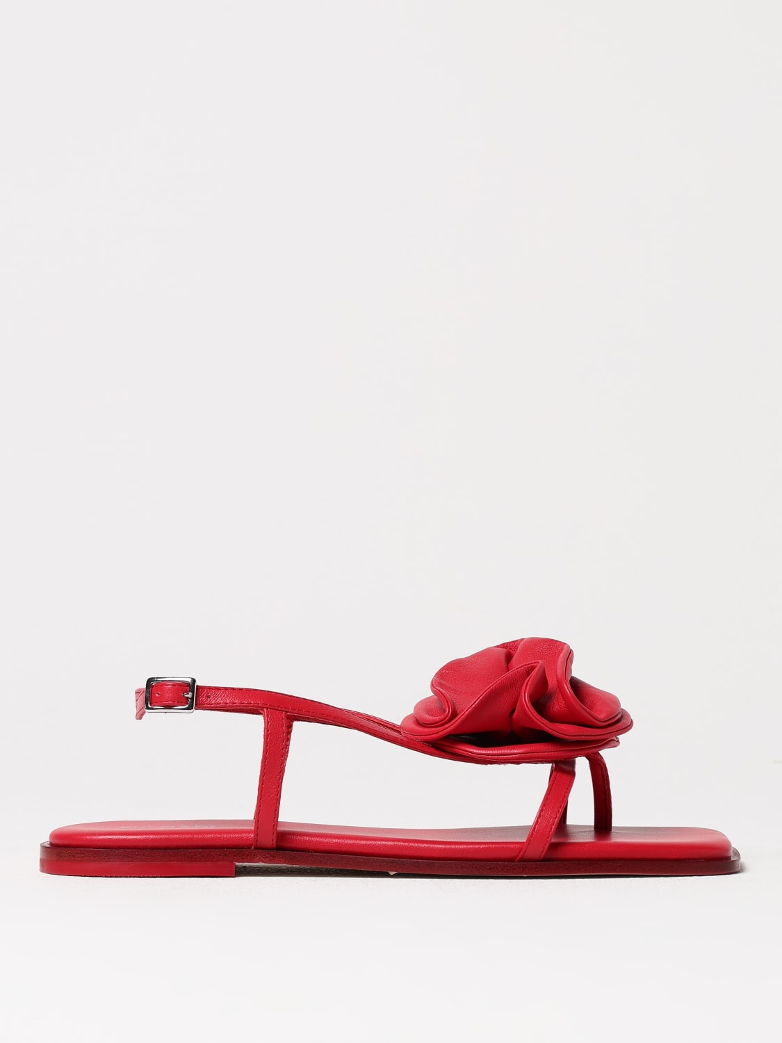 シューズ・サンダルその他 VIC MATIE Woman Flat sandals Cream 1G3760DG42G200 112 VIC MATIÉ: Shoes woman - Red | Vic Matié flat sandals