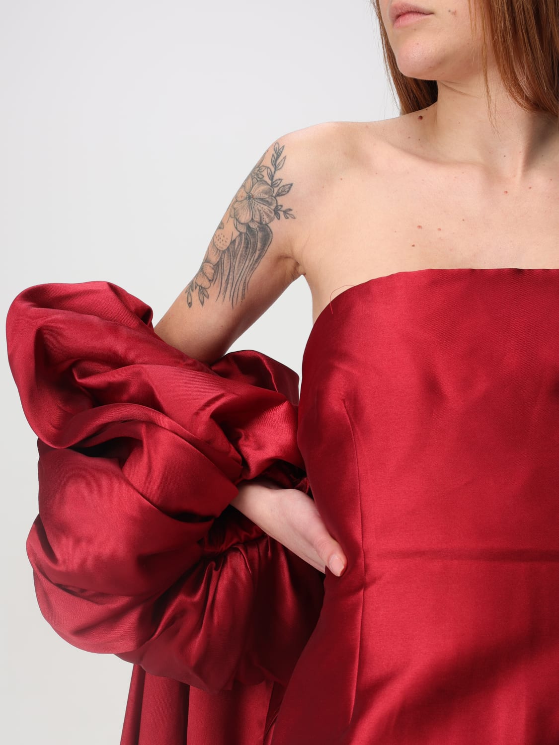 SOLACE LONDON ドレス: ドレス レディース Solace London, バーガンディー - Img 4