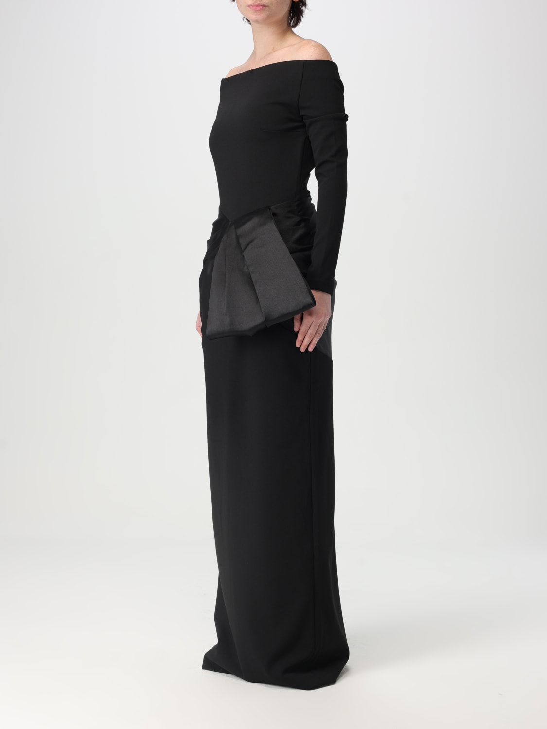 ワンピース SOLACE LONDON Woman Dress Black OS42025 BLACK CLOTHING DRESSES SOLACE LONDON OS42025BLACK