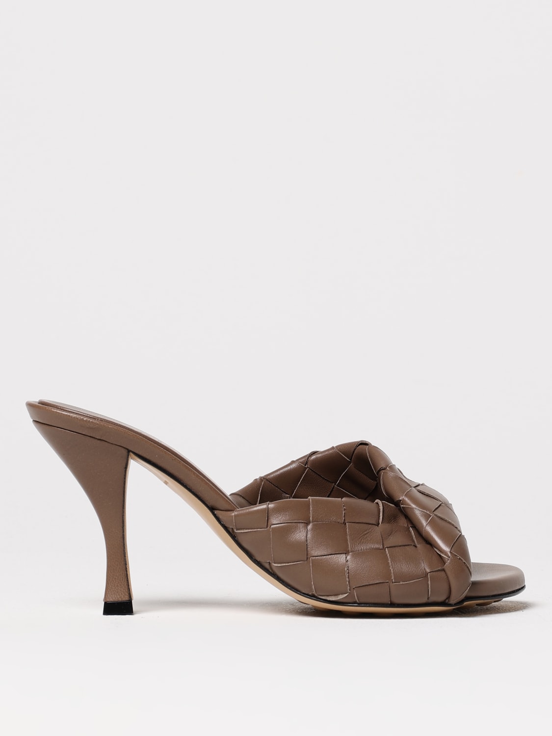 シューズ・サンダルその他 BOTTEGA VENETA Woman Heeled sandals Dark 796455V2ED0 2354 BOTTEGA VENETA: Shoes woman - Dark | Bottega Veneta heeled