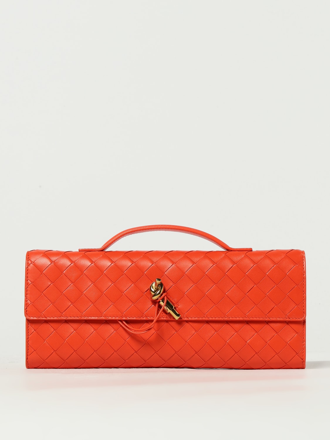 BOTTEGA VENETA CLUTCH: Shoulder bag woman Bottega Veneta, Coral - Img 1