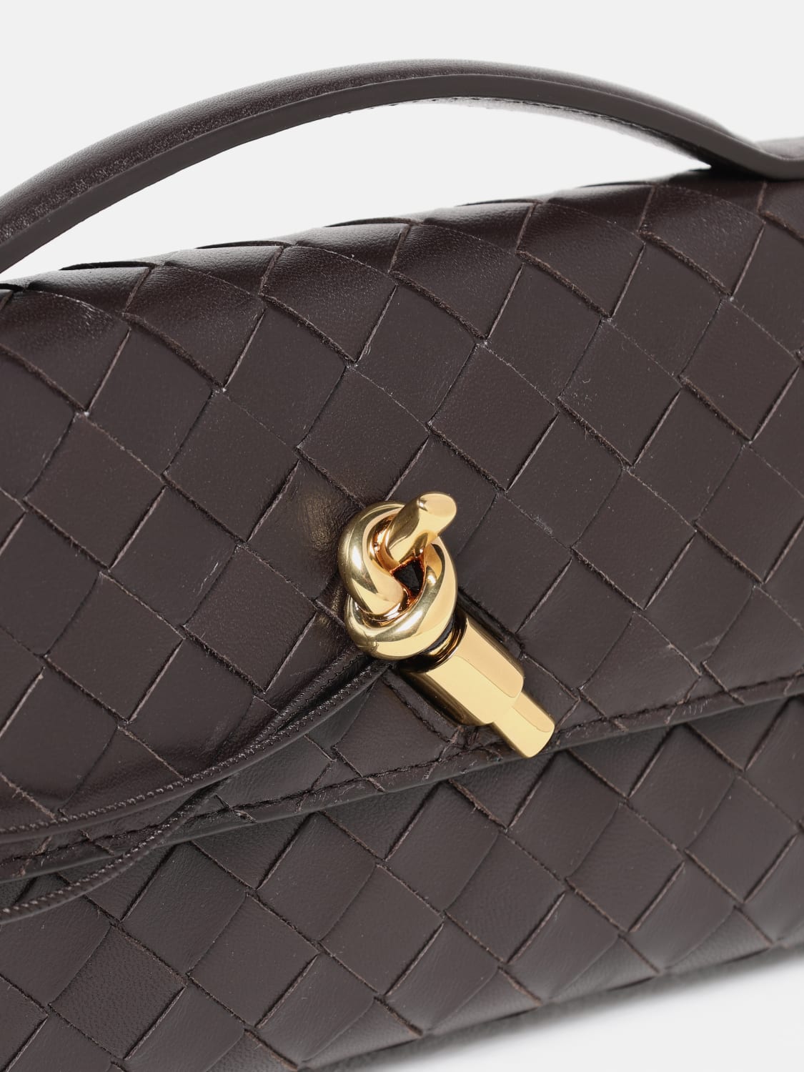 BOTTEGA VENETA POCHETTE: Sac porté épaule femme Bottega Veneta, Marron - Img 4