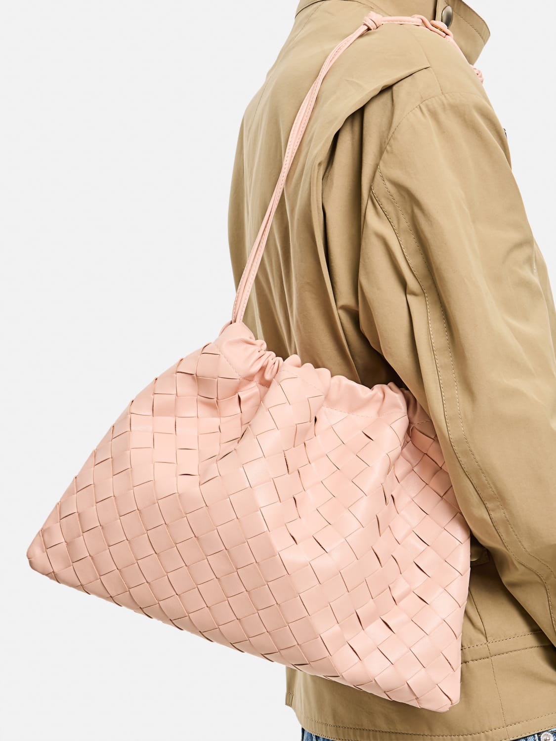 BOTTEGA VENETA: Shoulder bag woman - Pink | Bottega Veneta