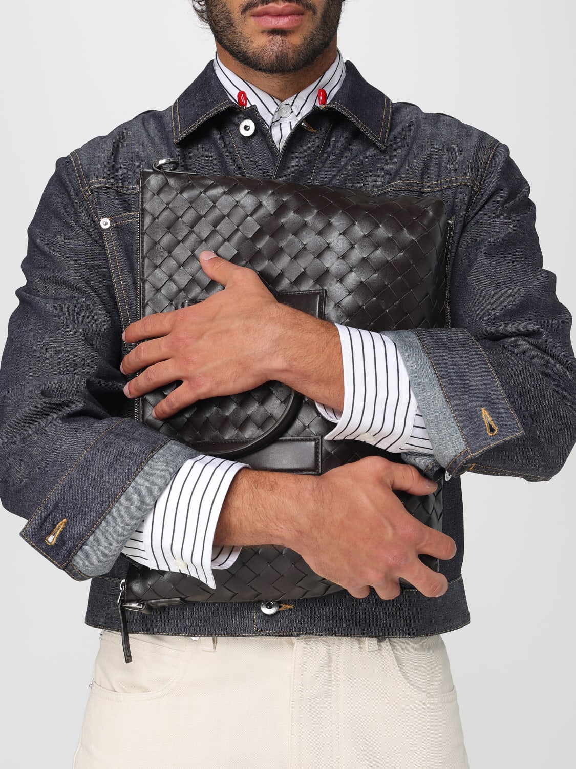 BOTTEGA VENETA BAG: Bags men Bottega Veneta, Brown - Img 2