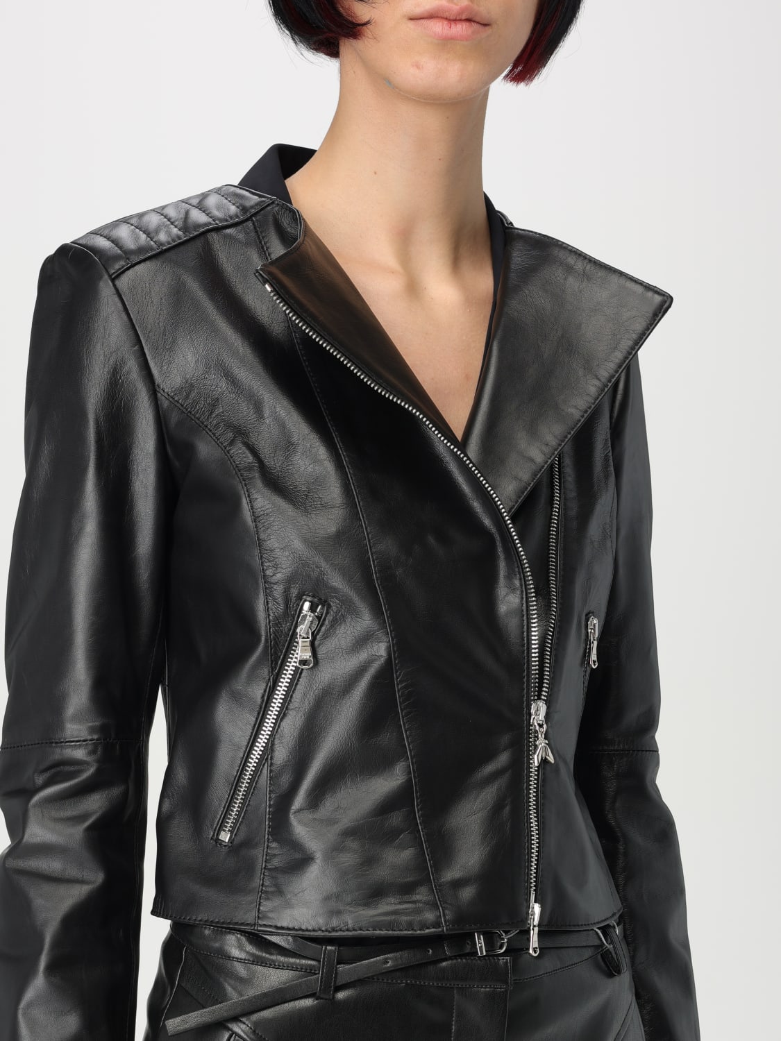レザージャケット・コート PATRIZIA PEPE Women Jackets CO0361 L1HZK103 Black PATRIZIA PEPE: Jacket woman - Black | Patrizia Pepe jacket