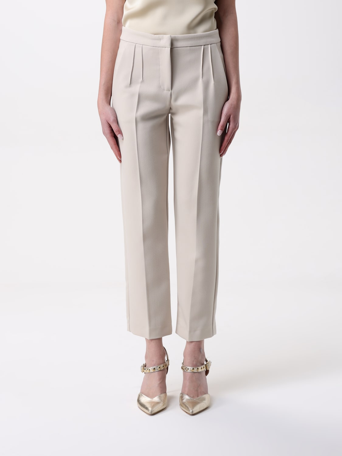 PATRIZIA PEPE PANTS: Pants woman Patrizia Pepe, Sand - Img 1