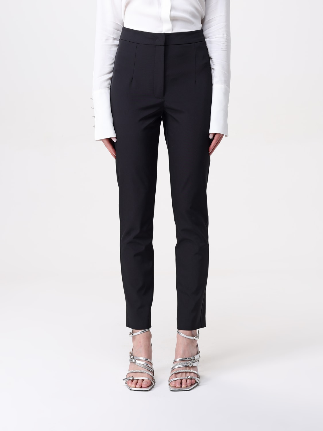 パンツ PATRIZIA PEPE Women Straight Pants 8P0701 J219K103 Black Black Slim pants | Patrizia Pepe