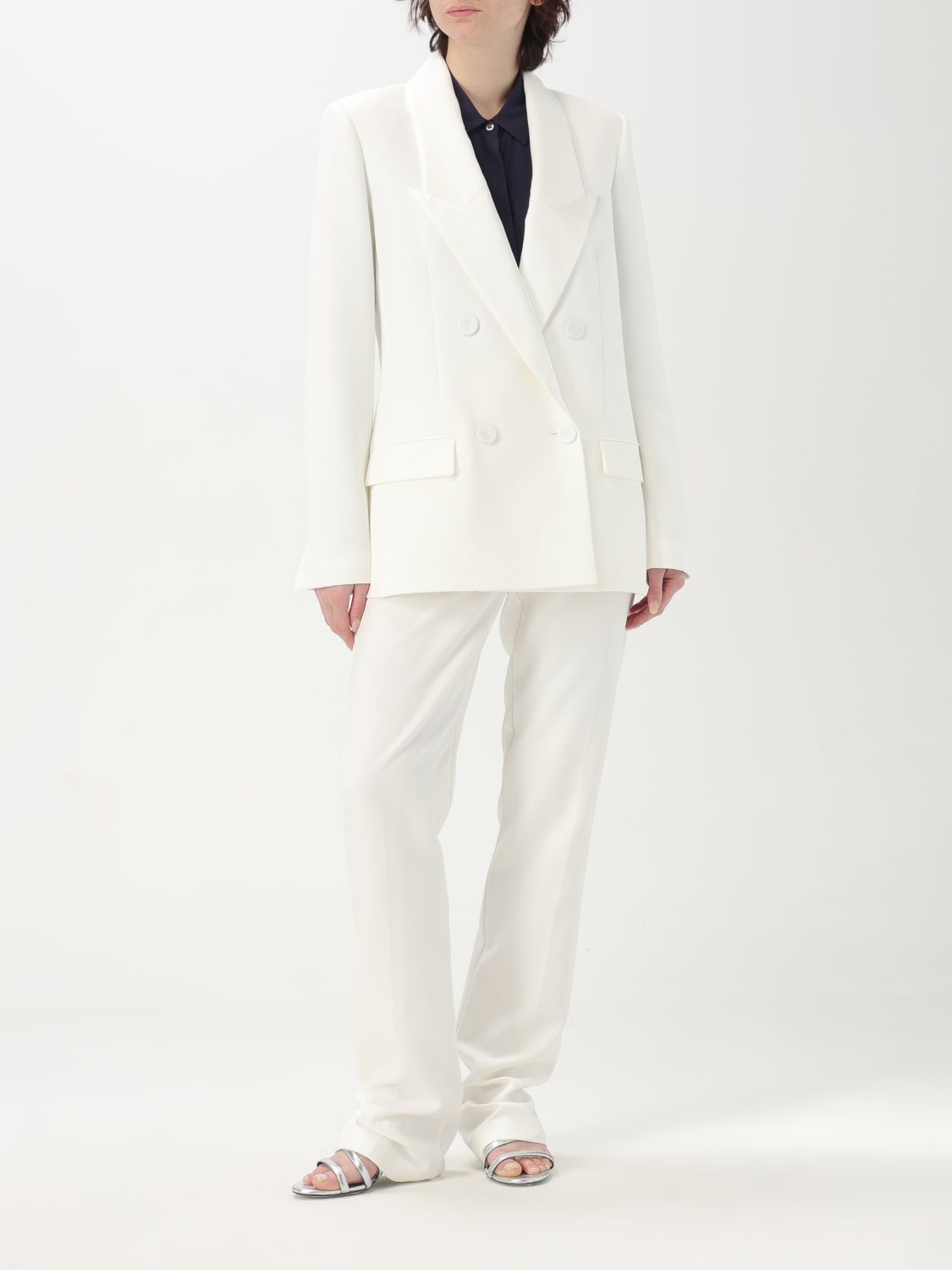 PATRIZIA PEPE BLAZER: Blazer woman Patrizia Pepe, White - Img 2