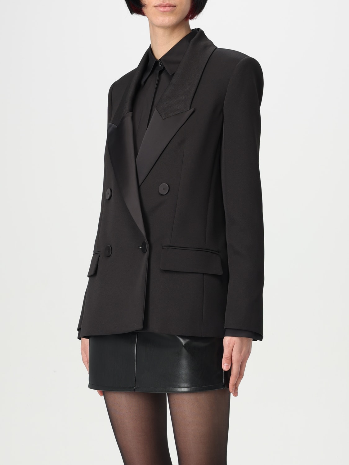 PATRIZIA PEPE AMERICANA: Americana mujer Patrizia Pepe, Negro - Img 4