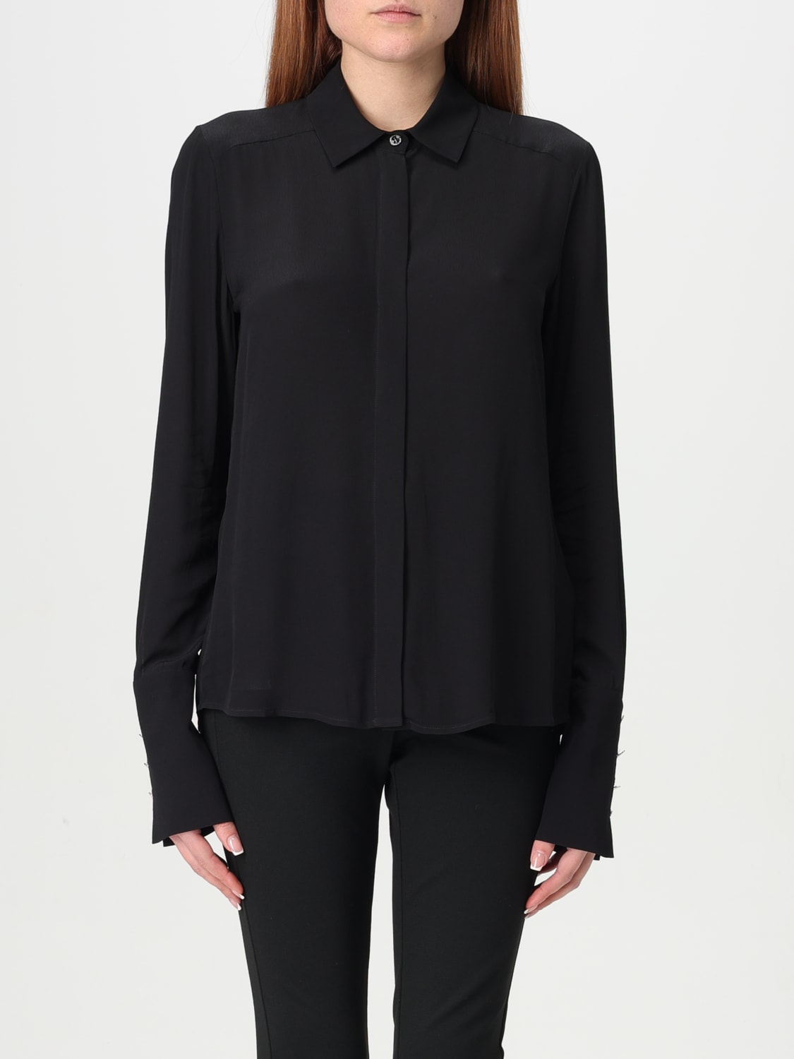 PATRIZIA PEPE CAMICIA: Camicia Patrizia Pepe in viscosa , Nero - Img 1