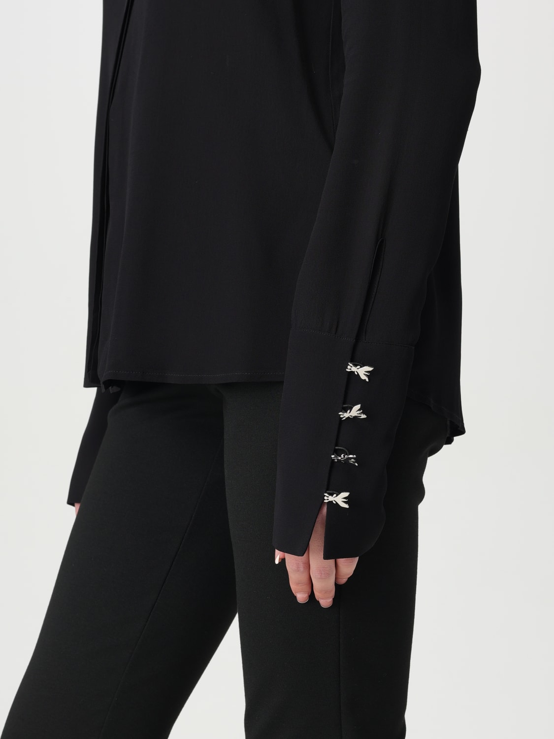 PATRIZIA PEPE CAMICIA: Camicia Patrizia Pepe in viscosa , Nero - Img 3