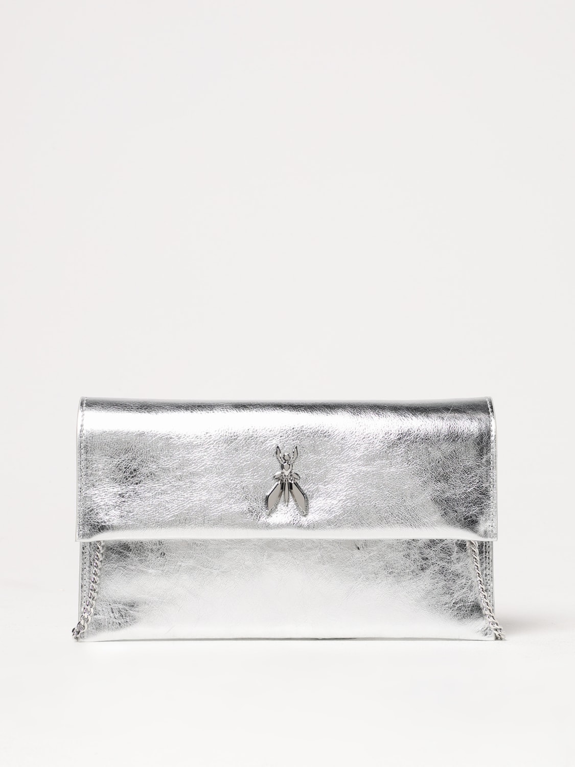 PATRIZIA PEPE CLUTCH: Schultertasche damen Patrizia Pepe, Silber - Img 1