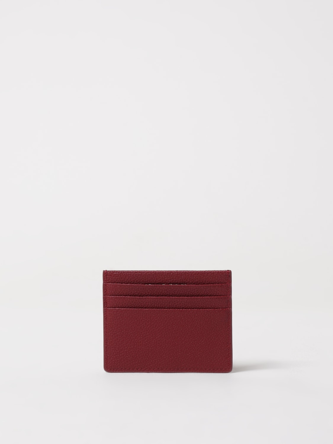 PATRIZIA PEPE PORTAFOGLIO: Portacarte di credito Patrizia Pepe in pelle a grana , Rosso - Img 2