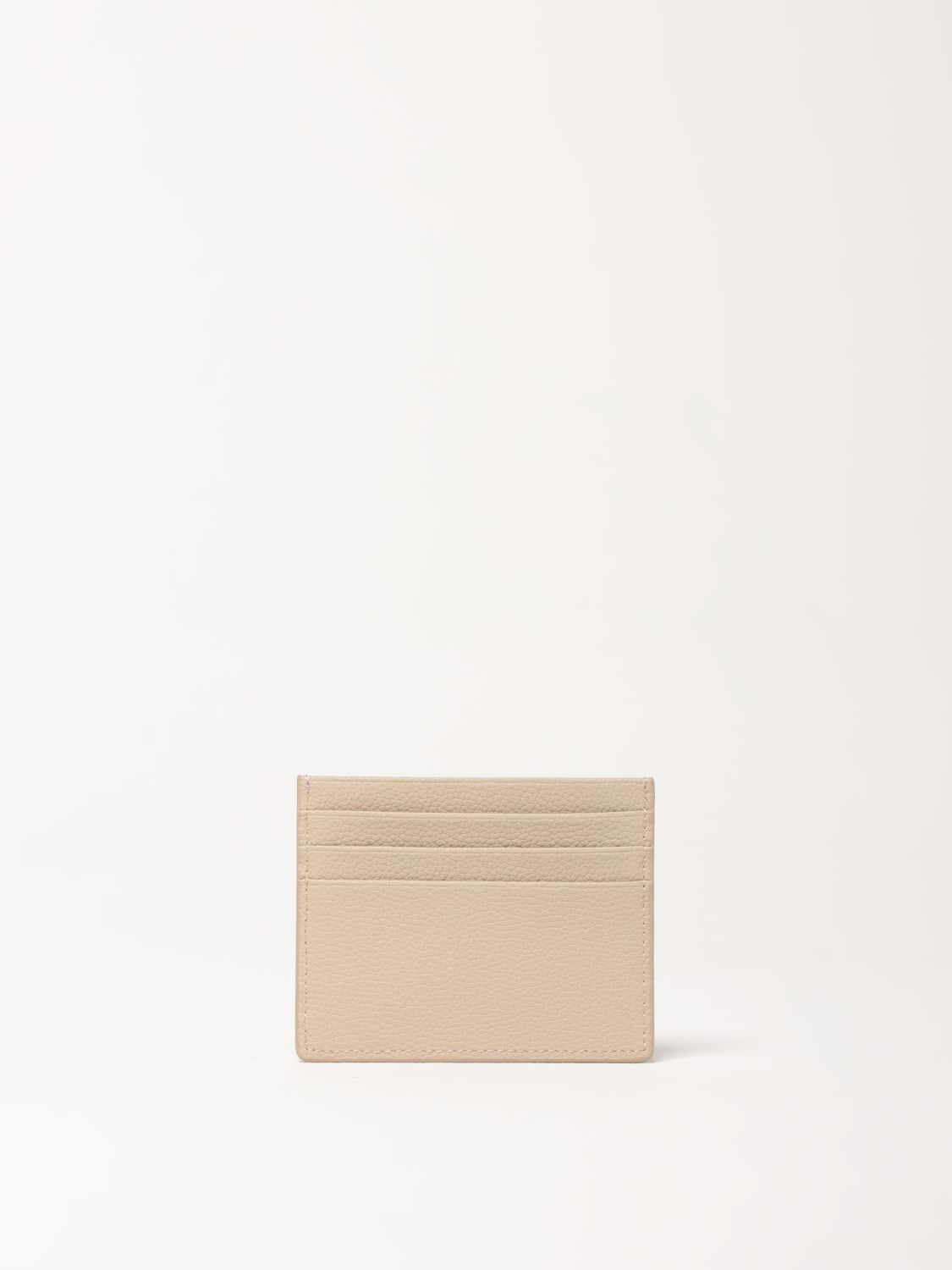 PATRIZIA PEPE PORTAFOGLIO: Portacarte di credito Patrizia Pepe in pelle a grana , Beige - Img 2