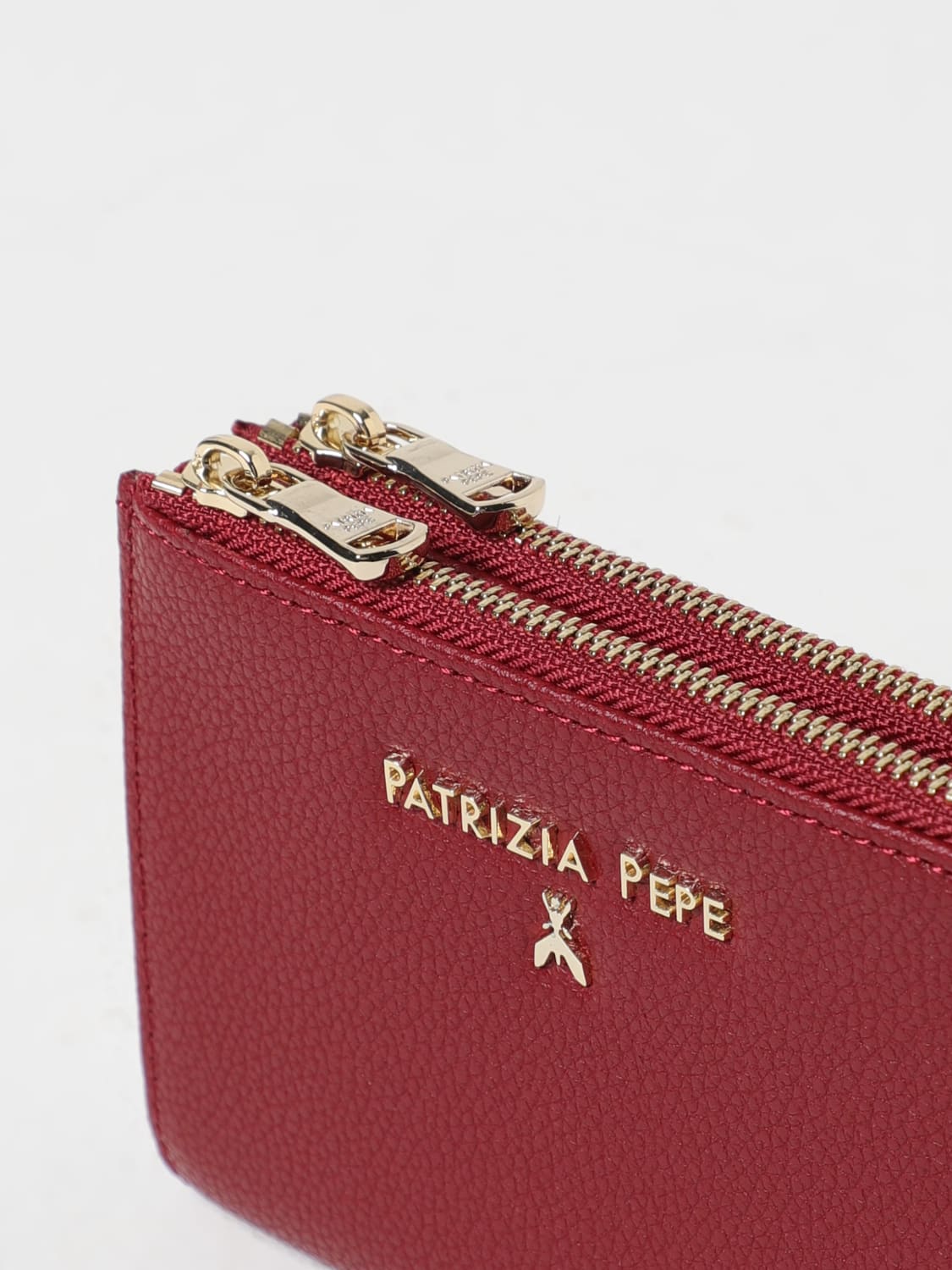 PATRIZIA PEPE PORTAFOGLIO: Portafoglio Patrizia Pepe in pelle a grana , Rosso - Img 4
