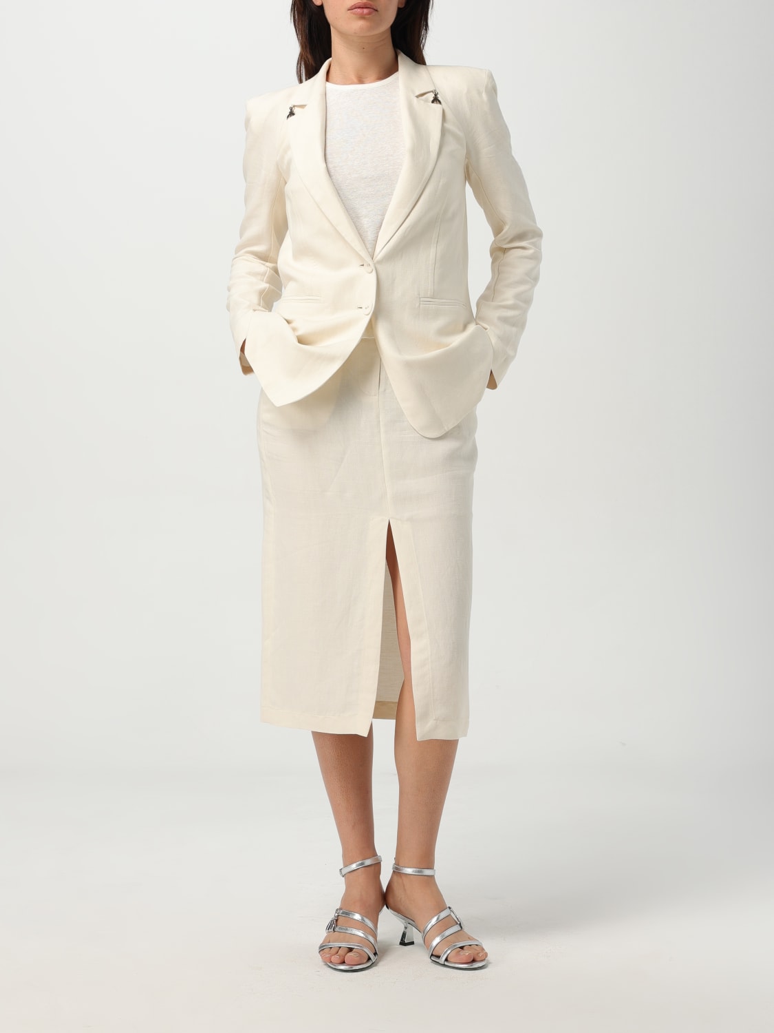 PATRIZIA PEPE JACKE: Blazer damen Patrizia Pepe, Natural - Img 2