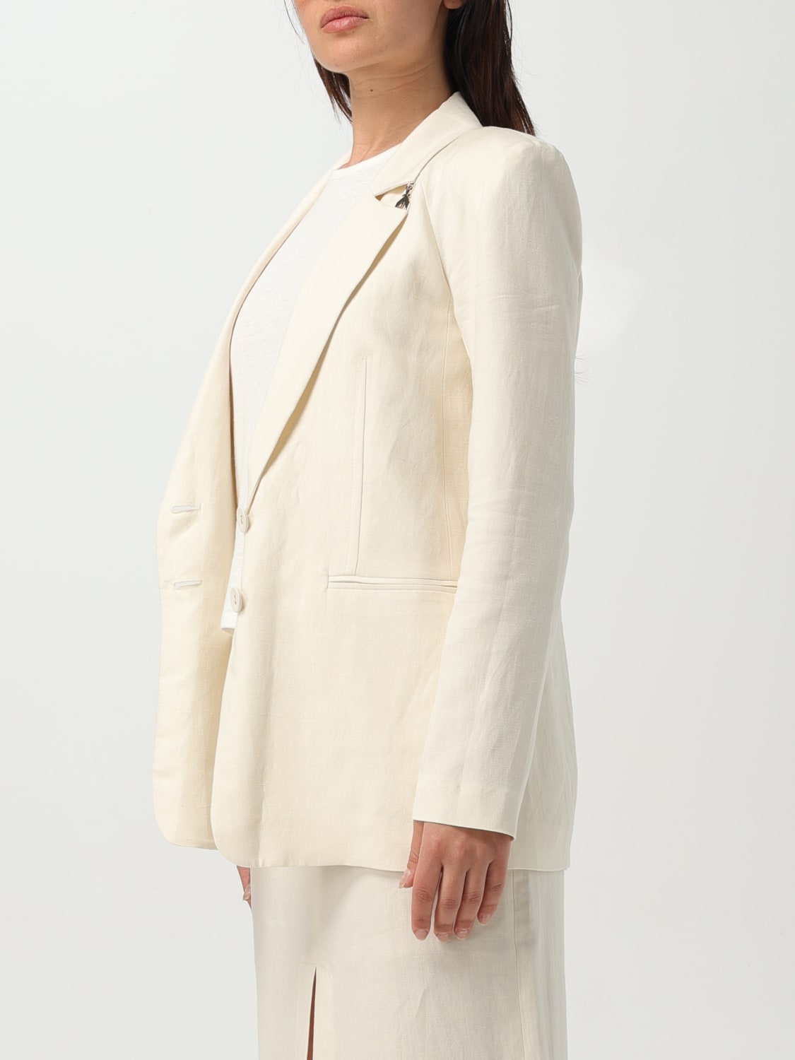 PATRIZIA PEPE JACKE: Blazer damen Patrizia Pepe, Natural - Img 4