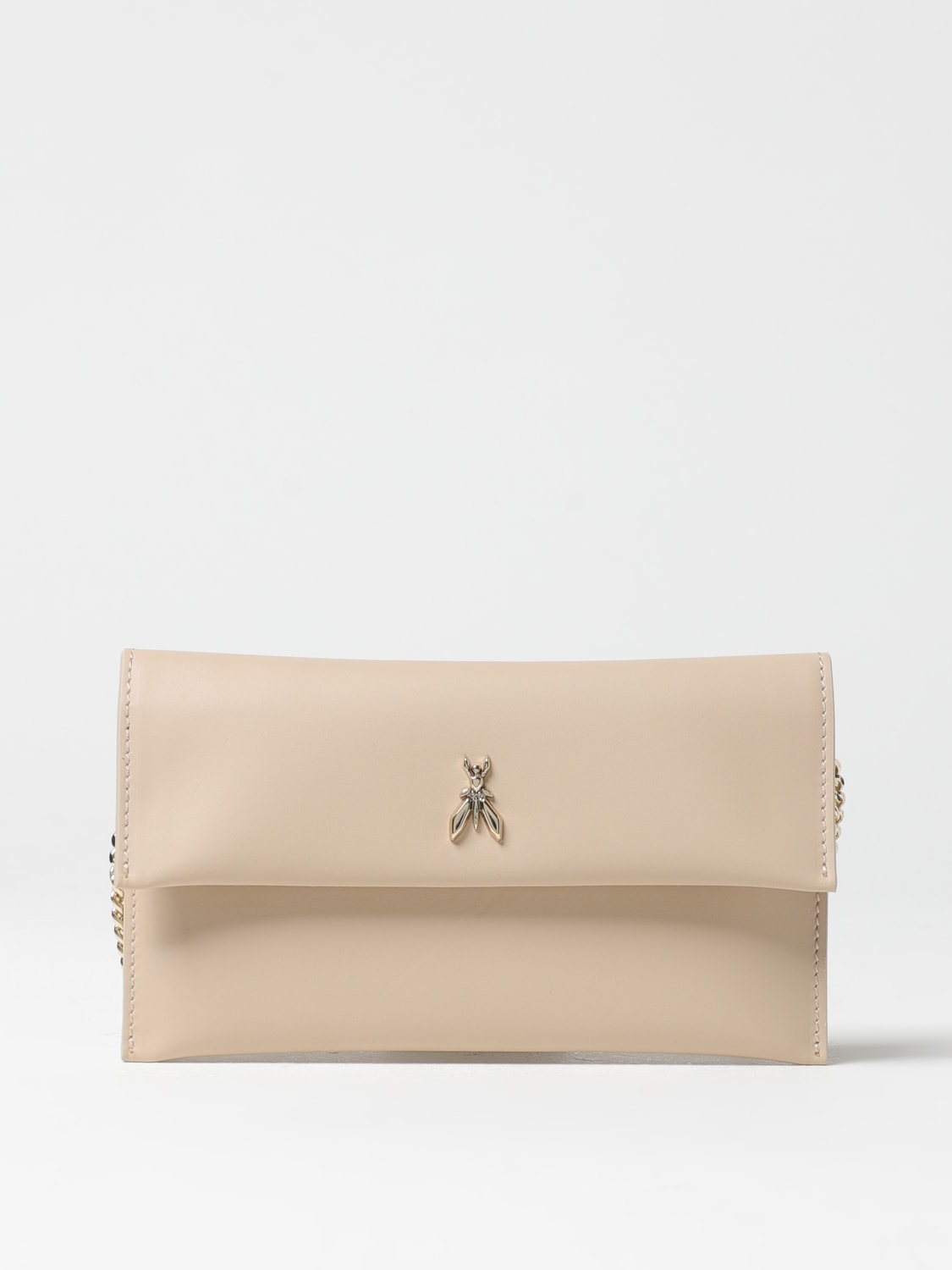 PATRIZIA PEPE MINI BAG: Shoulder bag woman Patrizia Pepe, Beige - Img 1