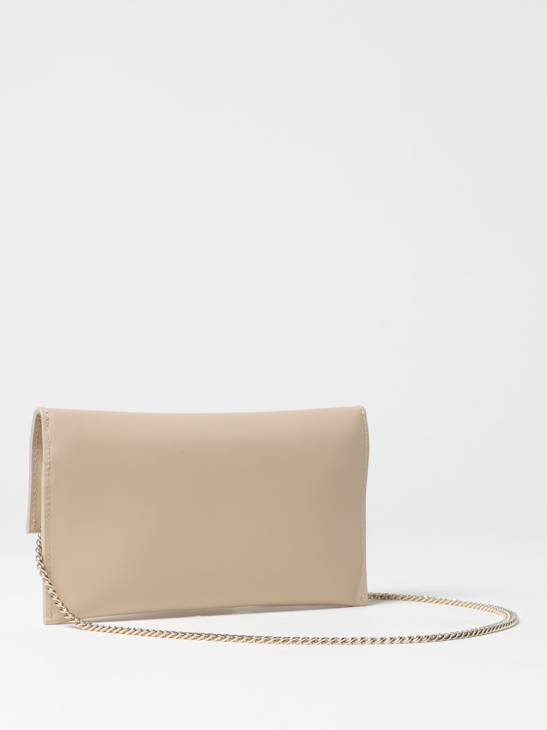 PATRIZIA PEPE MINI BAG: Shoulder bag woman Patrizia Pepe, Beige - Img 2