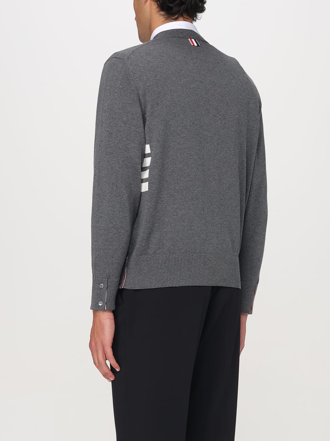 THOM BROWNE SWEATER: Sweater men Thom Browne, Grey - Img 3