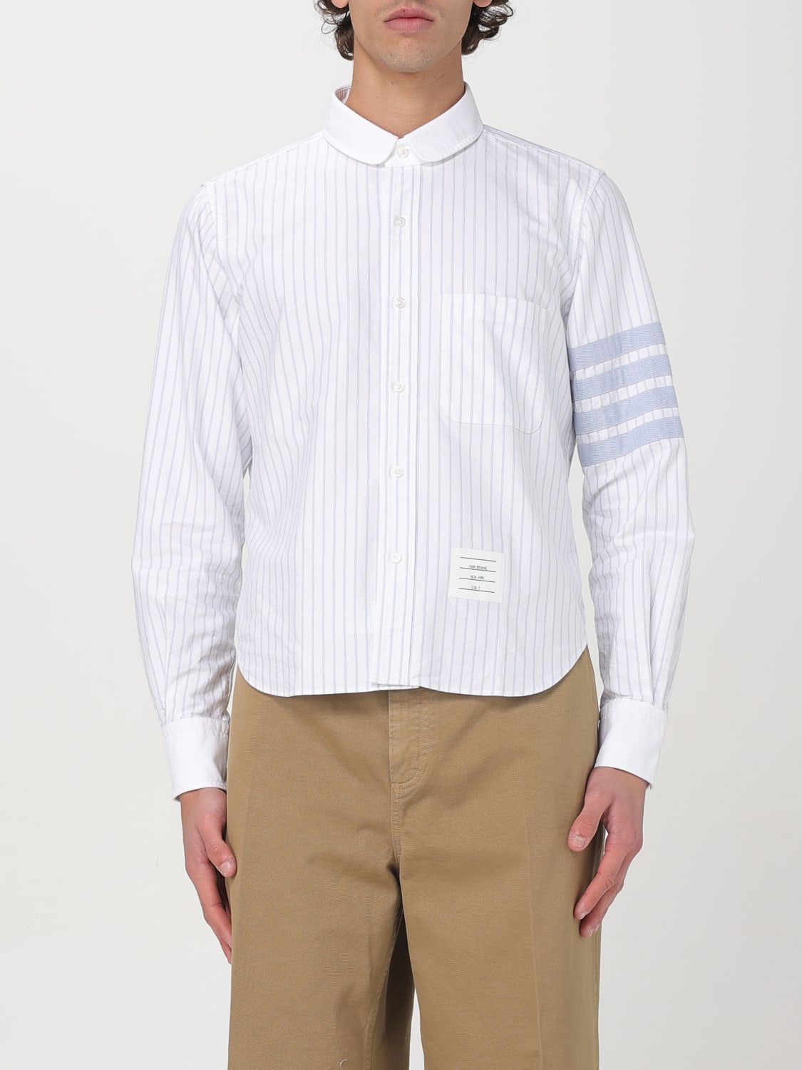 THOM BROWNE SHIRT: Shirt men Thom Browne, Sky Blue - Img 1