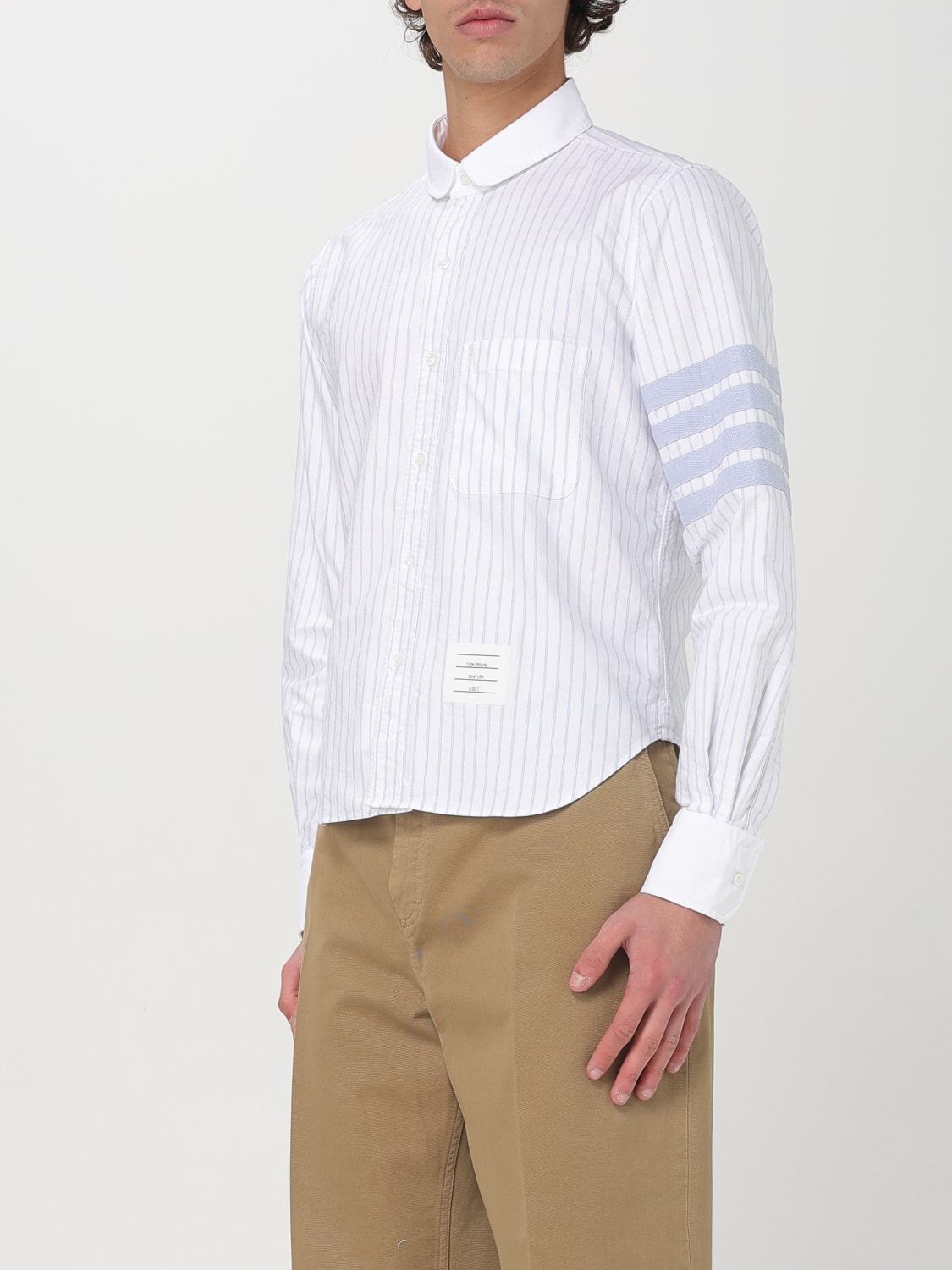 THOM BROWNE SHIRT: Shirt men Thom Browne, Sky Blue - Img 4