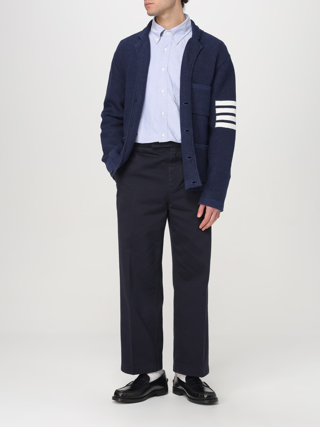THOM BROWNE SWEATER: Blazer men Thom Browne, Blue - Img 2