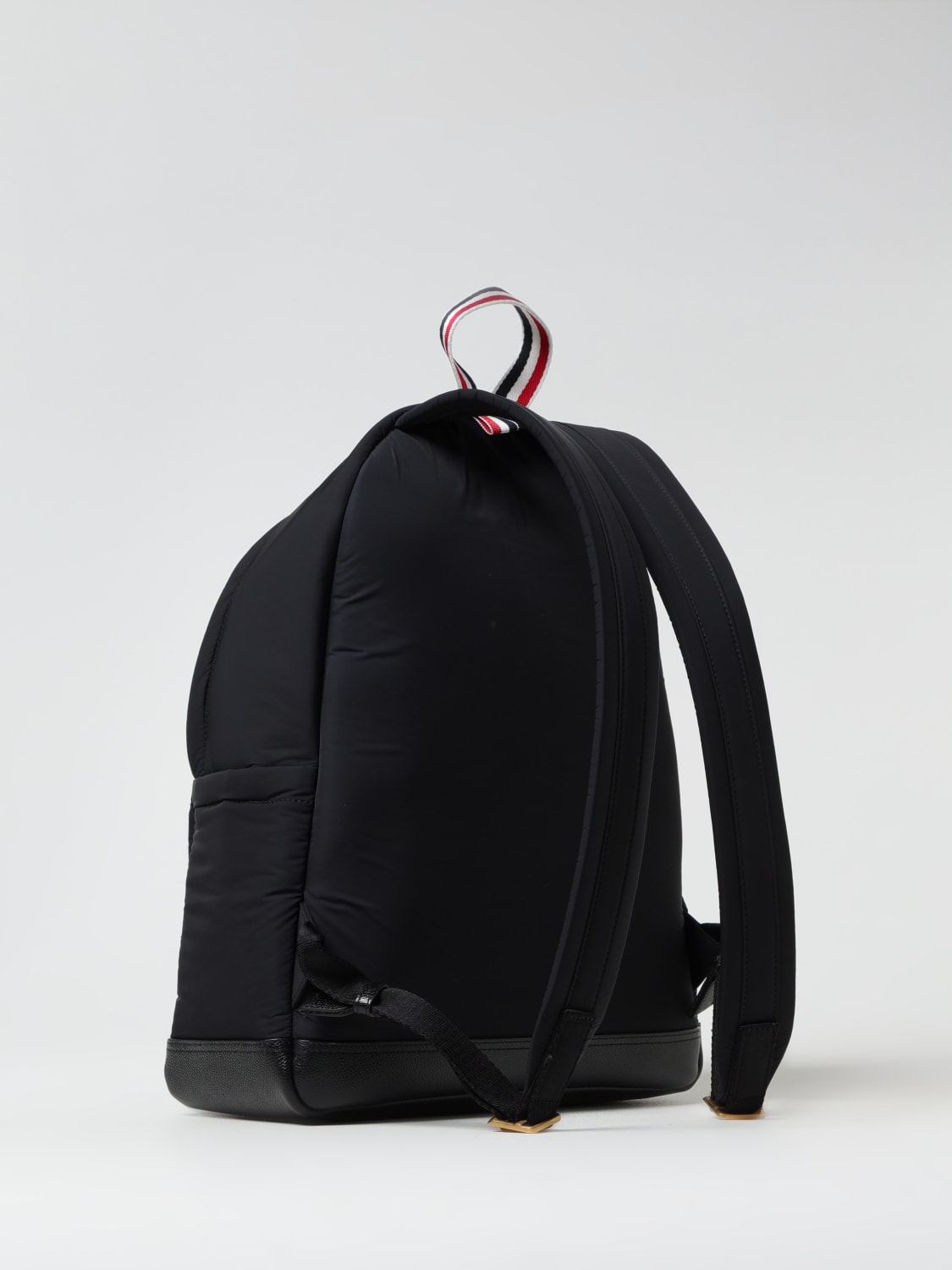 THOM BROWNE ブラックリュック Thom Browne logo-appliqué Backpack | Black | FARFETCH